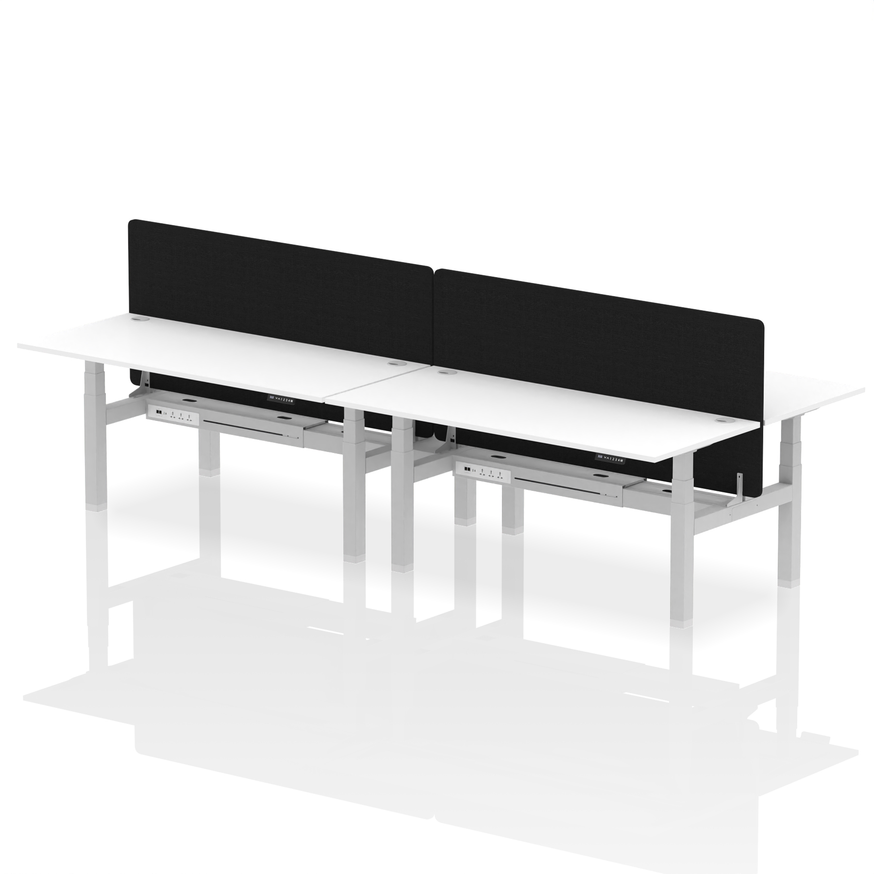 White / Silver Frame