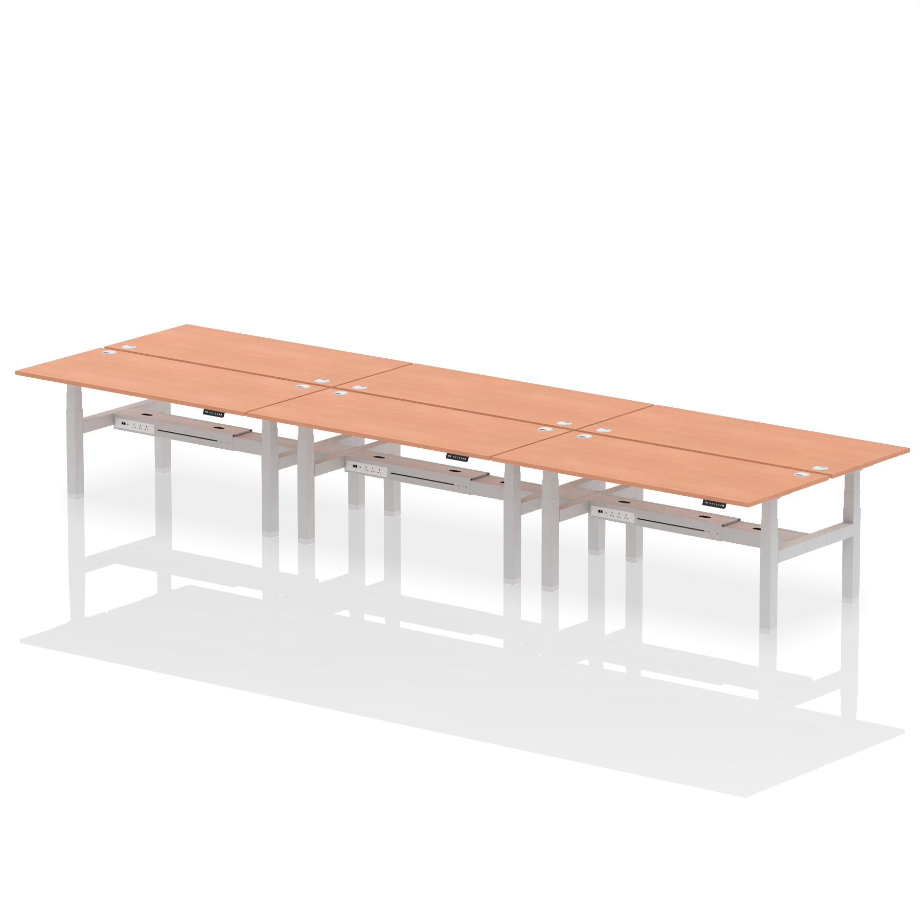 Beech / Silver Frame