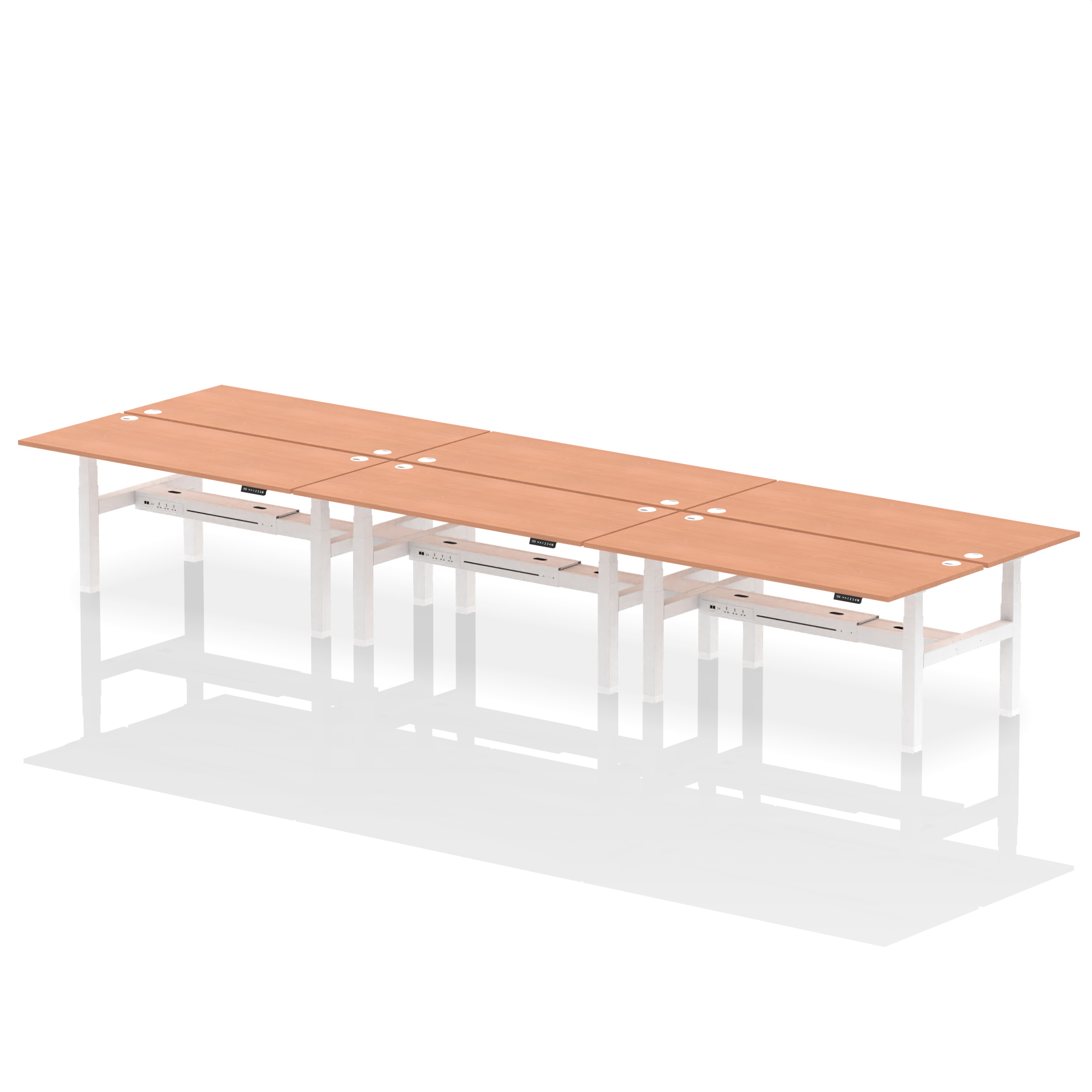 Beech / White Frame