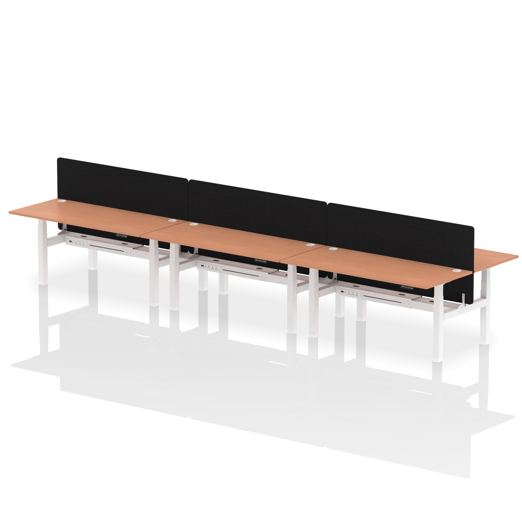 Beech / White Frame