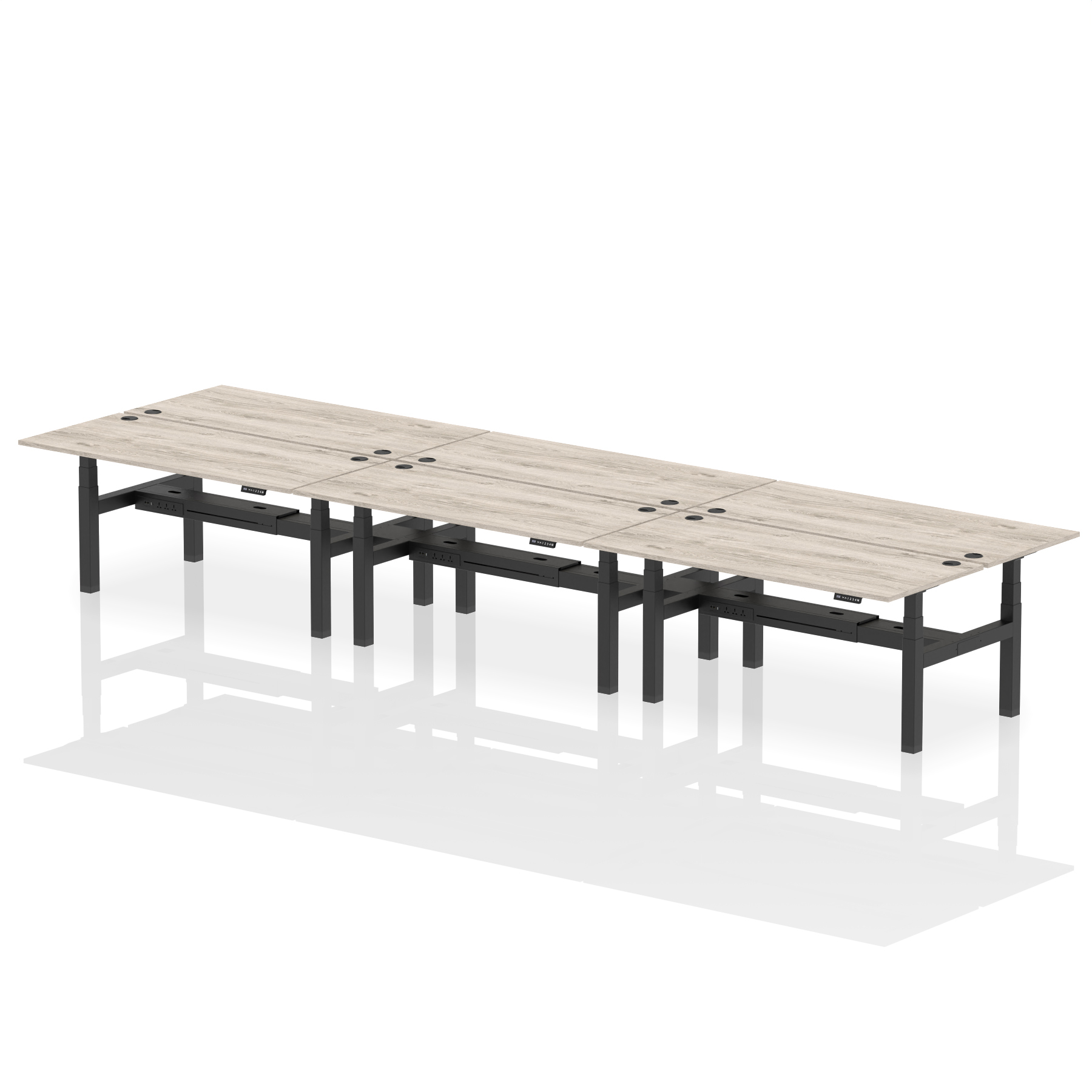 Grey Oak / Black Frame