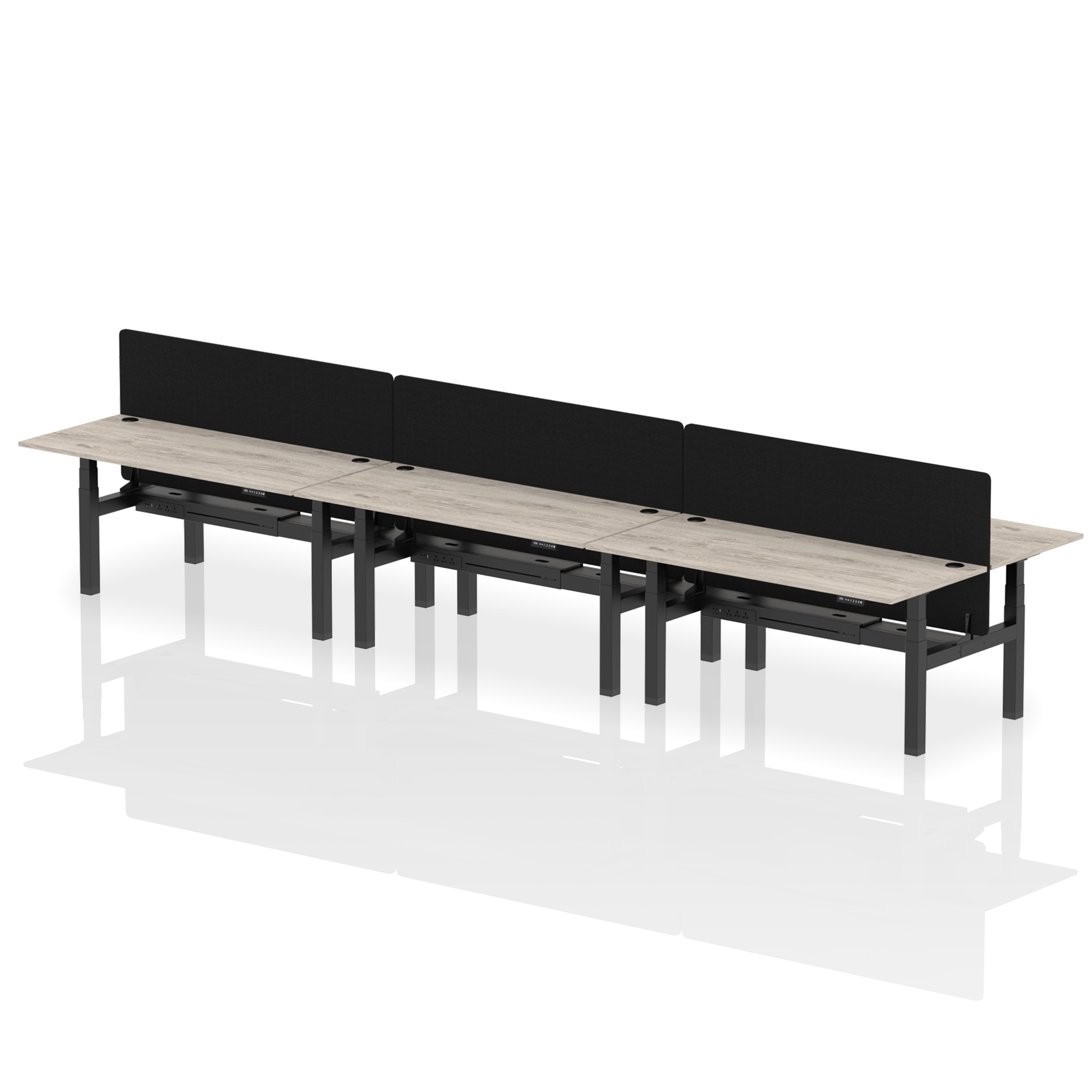 Grey Oak / Black Frame