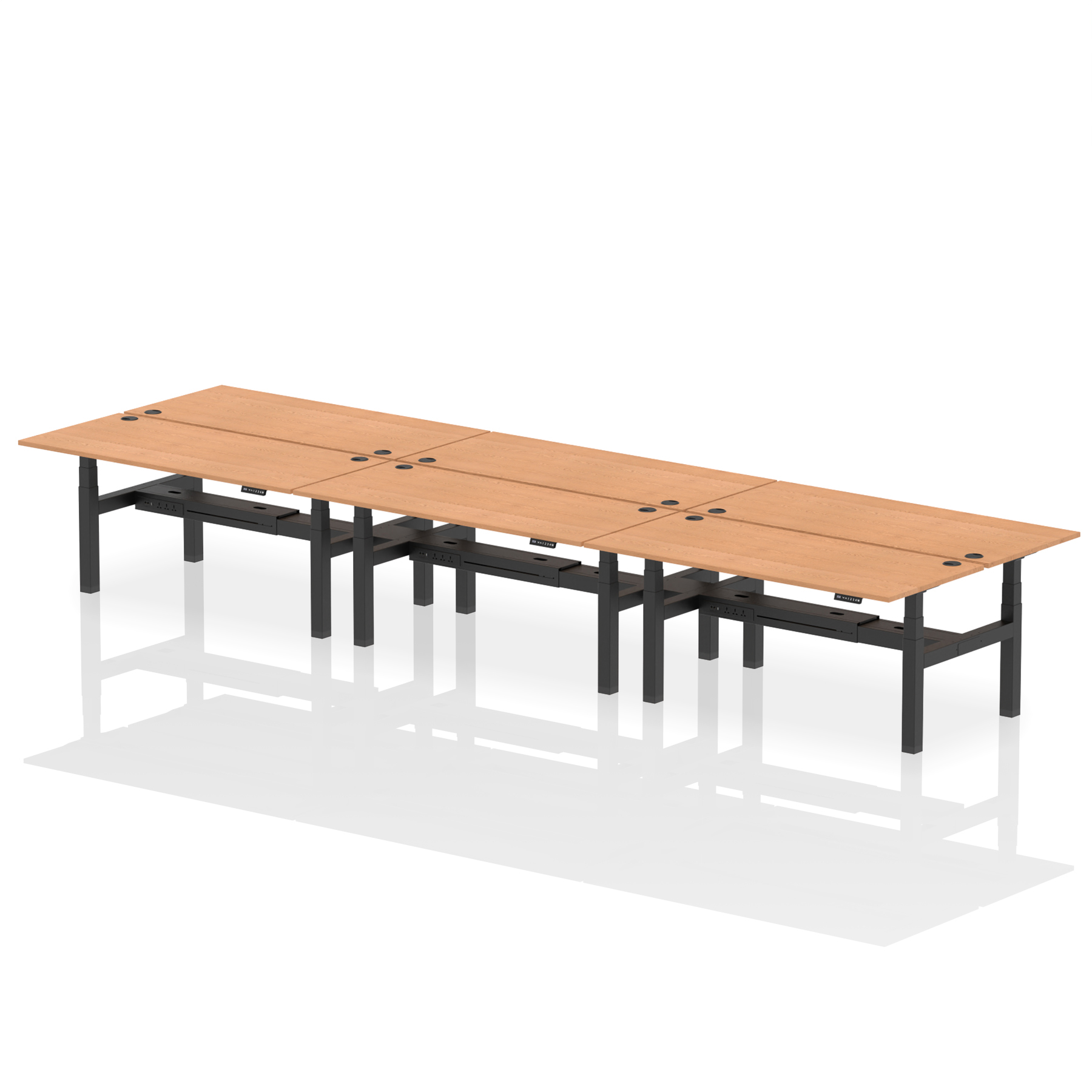 Oak / Black Frame