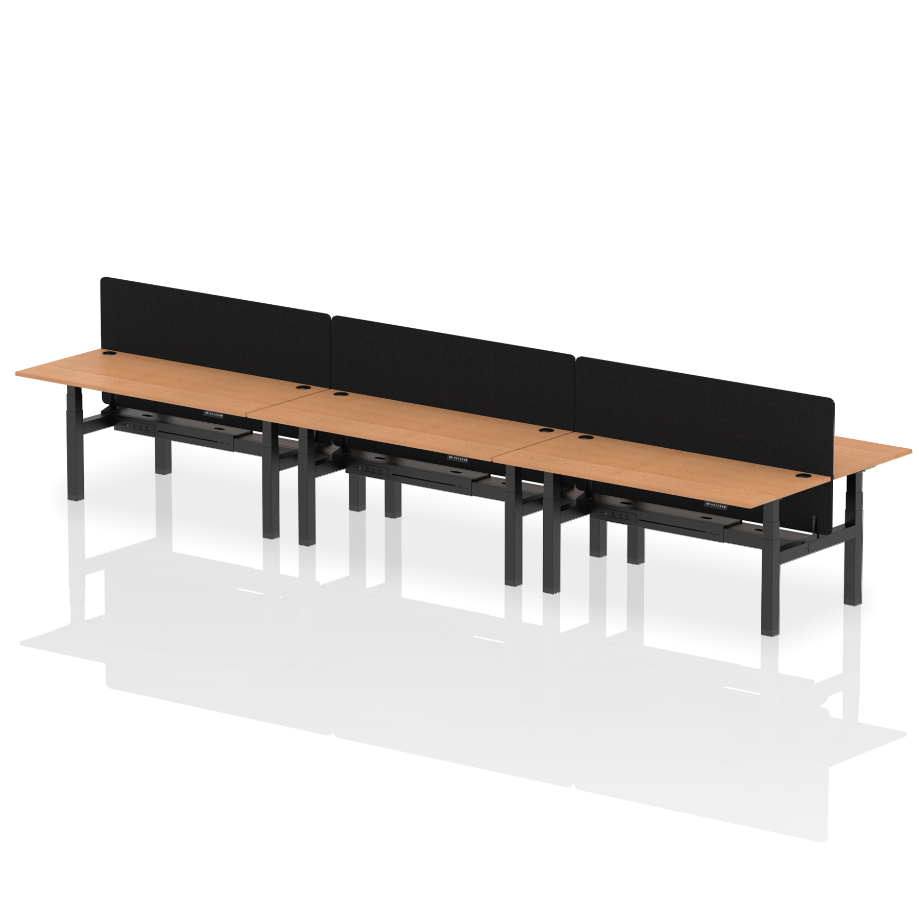 Oak / Black Frame