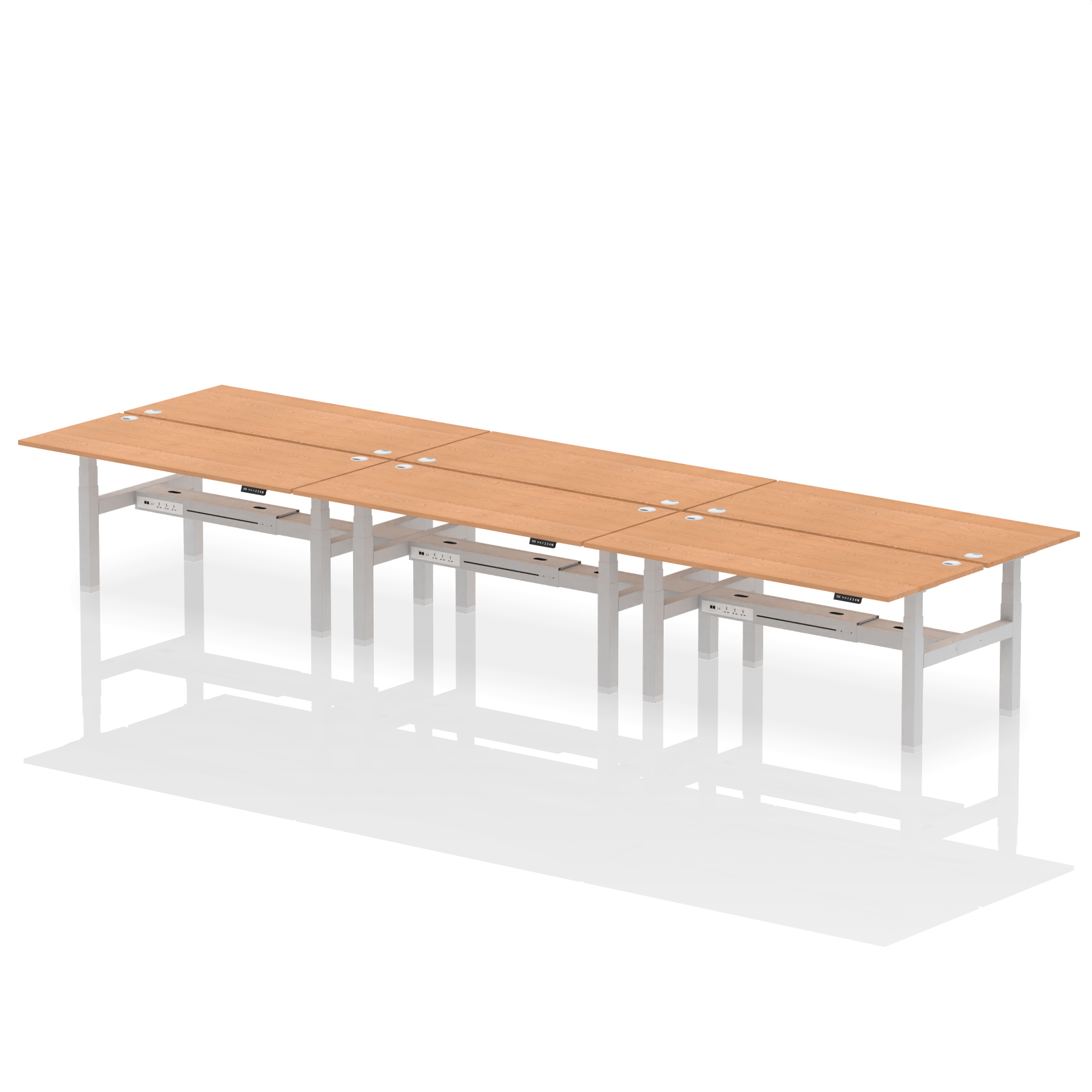 Oak / Silver Frame