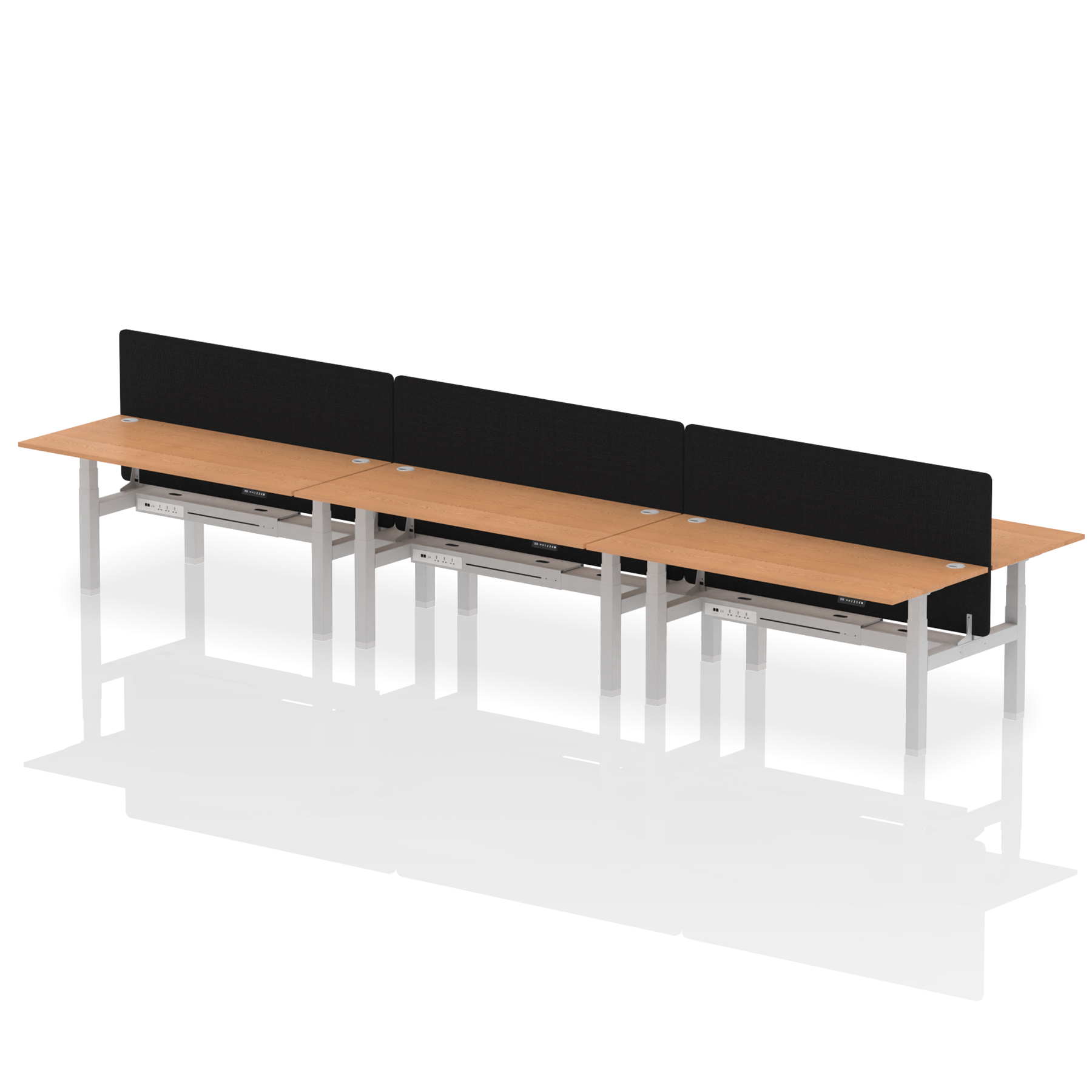 Oak / Silver Frame