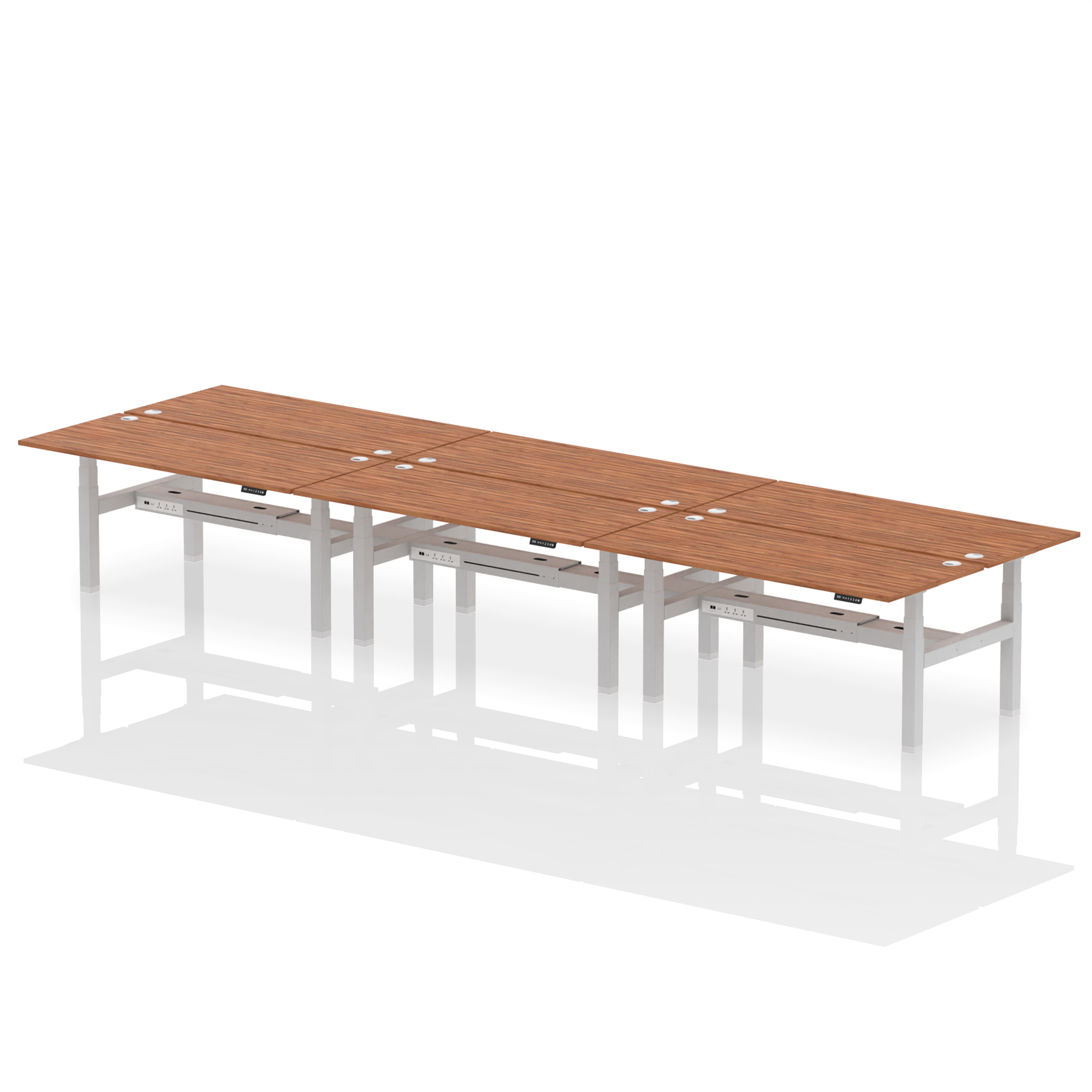 Walnut / Silver Frame