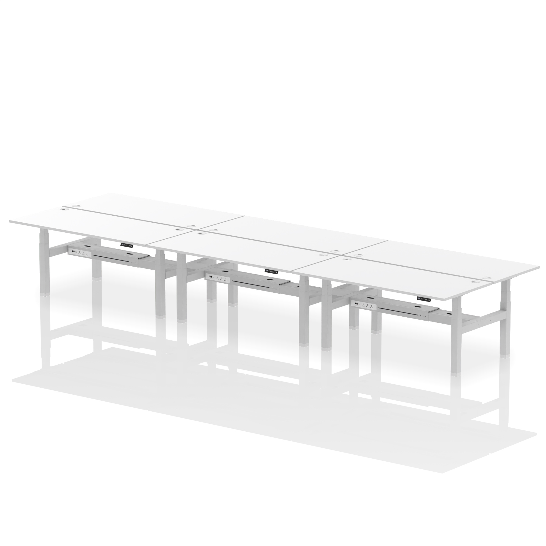 White / Silver Frame