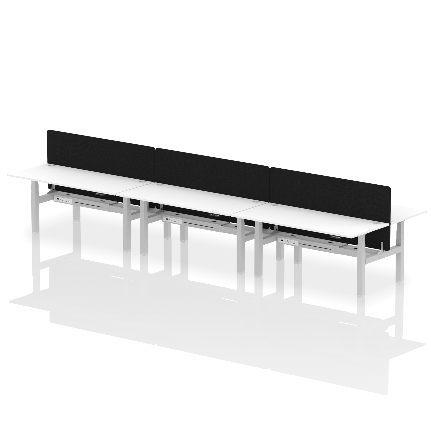 White / Silver Frame