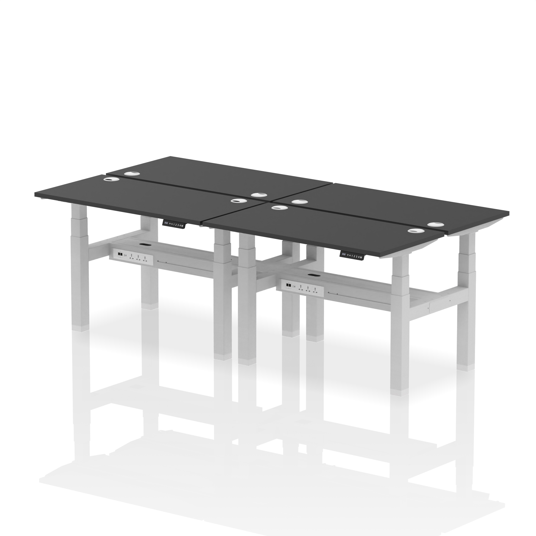 Black / Silver Frame