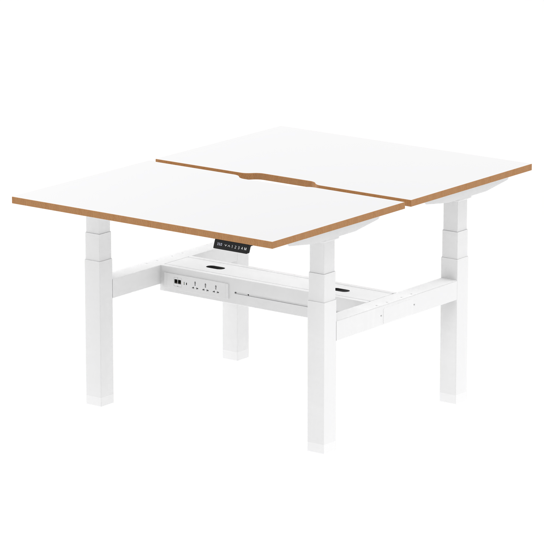 White & Natural Wood