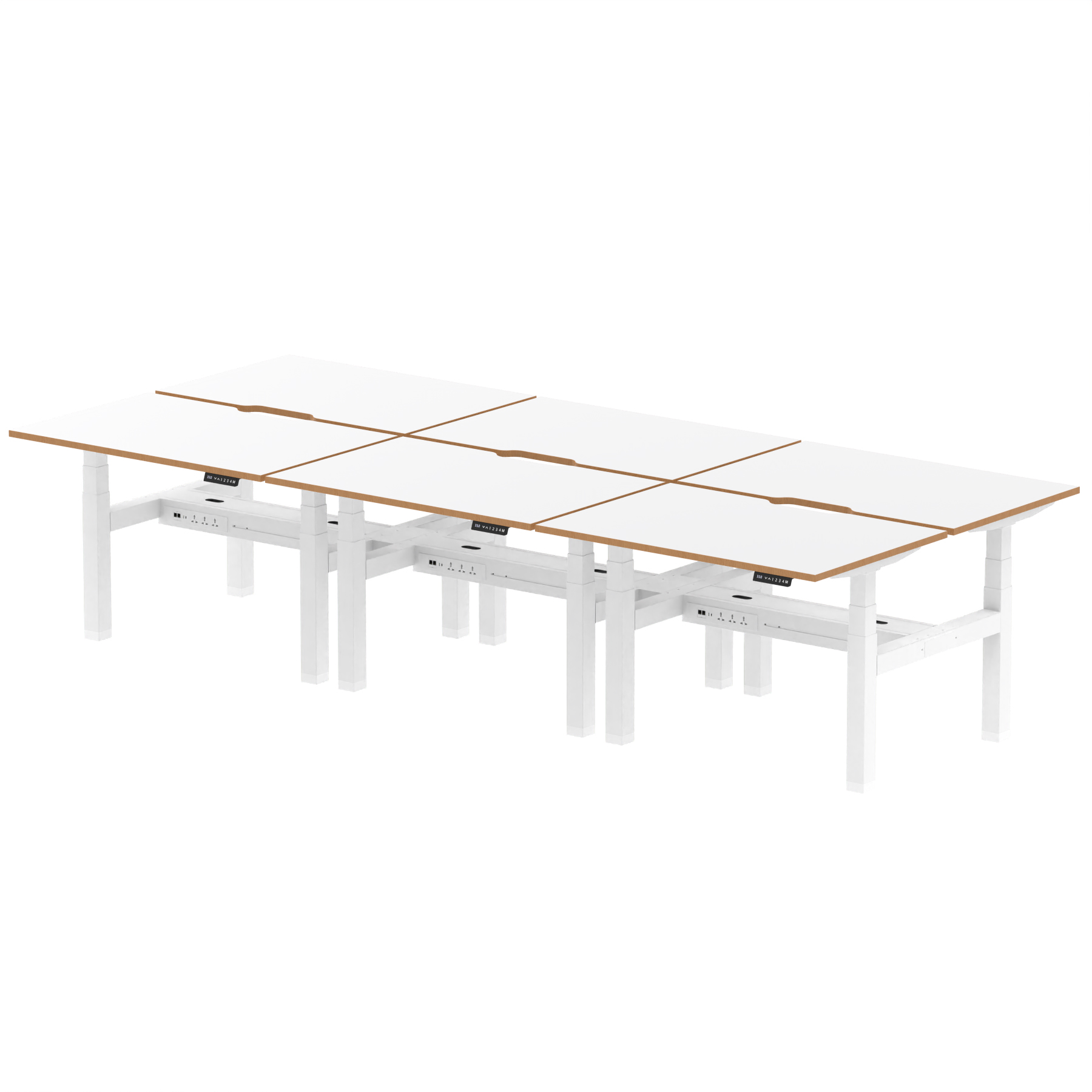 White & Natural Wood