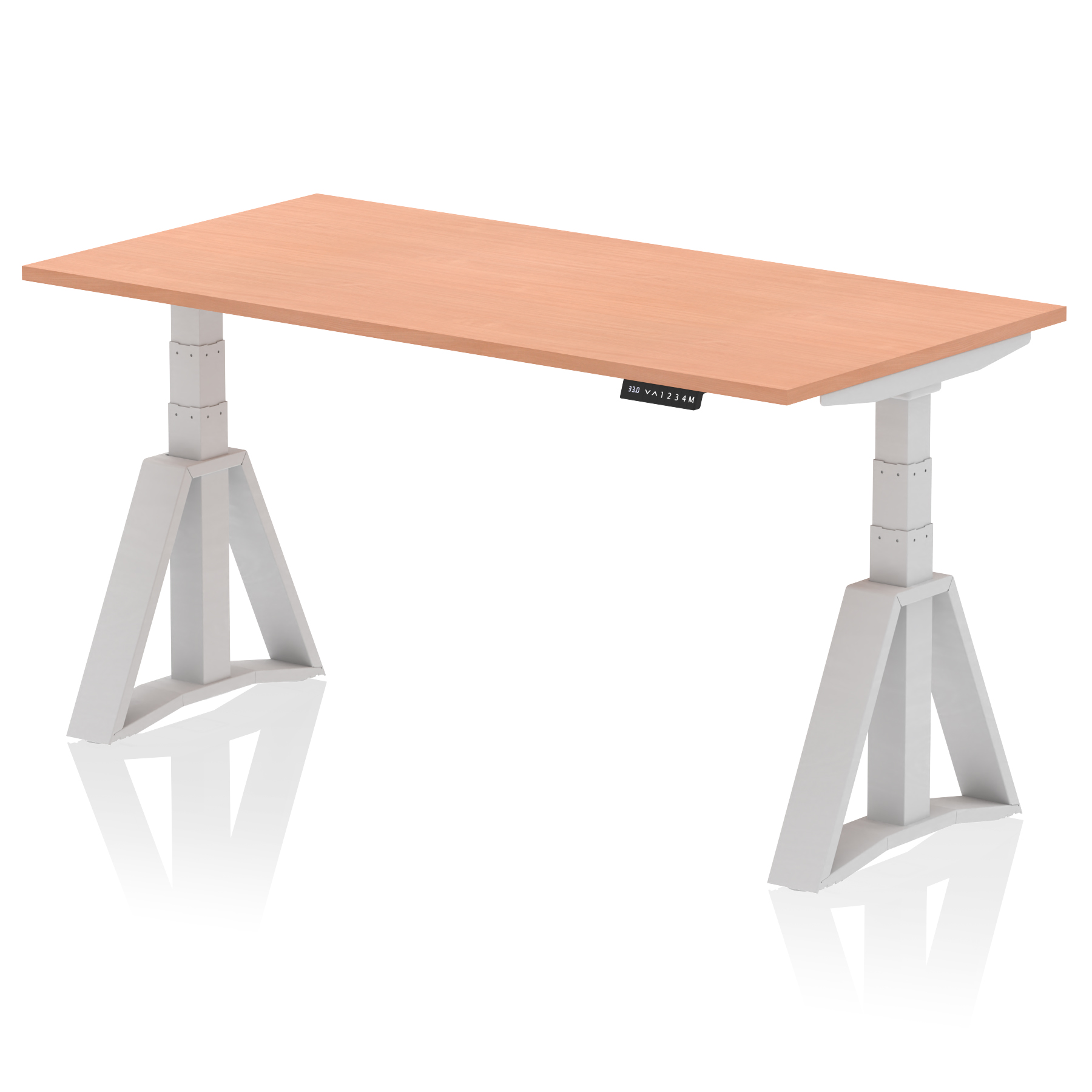 Beech / Silver Frame