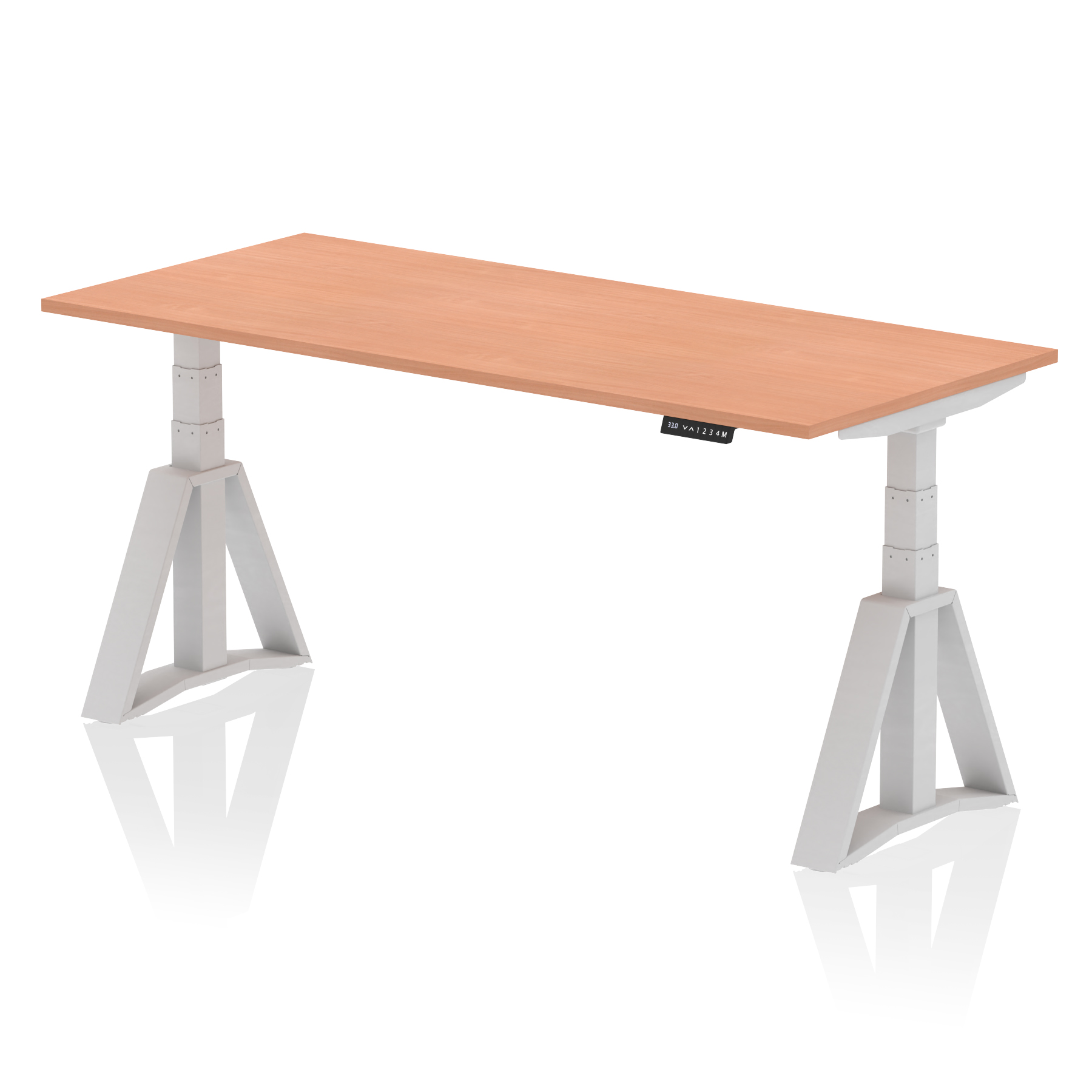 Beech / Silver Frame