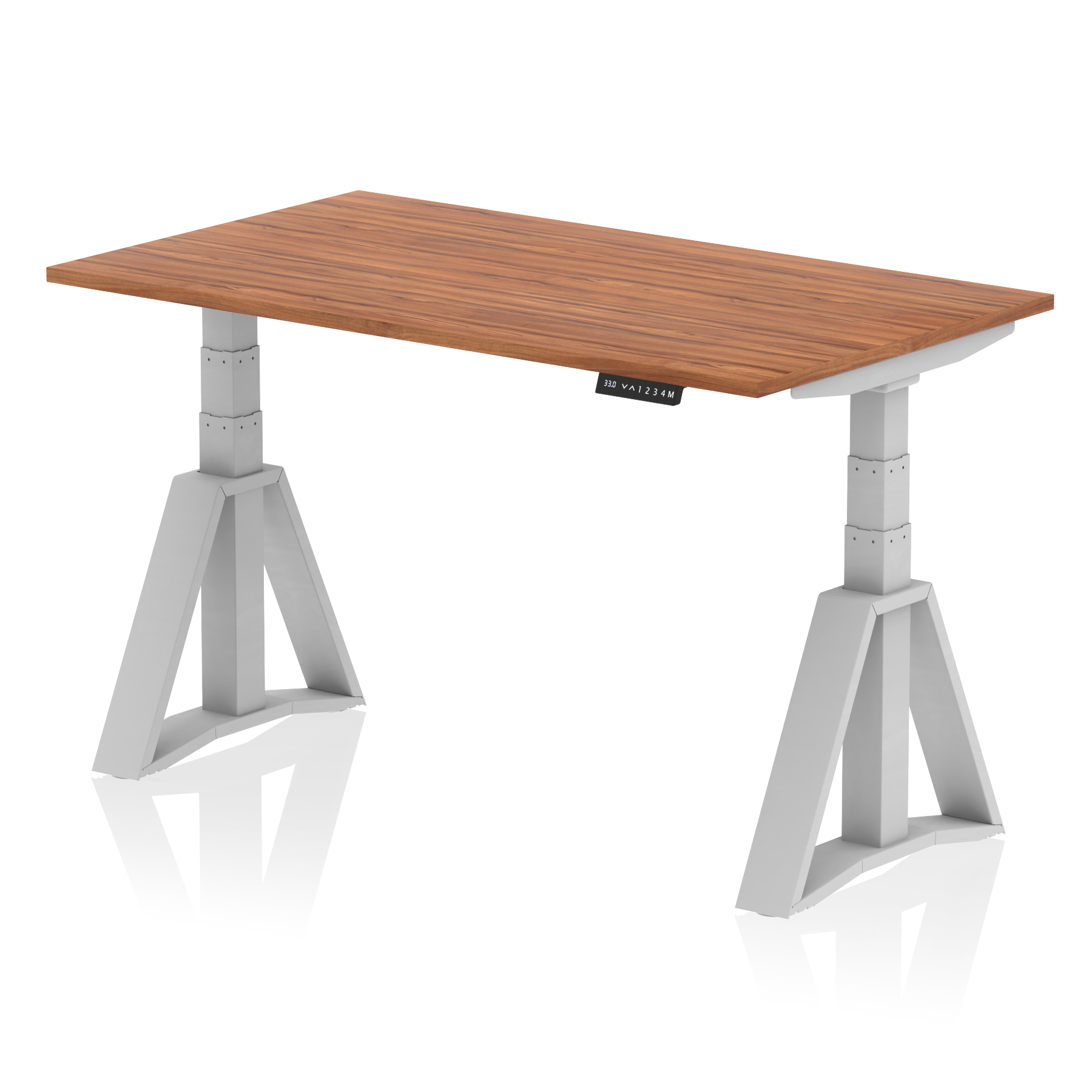 Walnut / Silver Frame