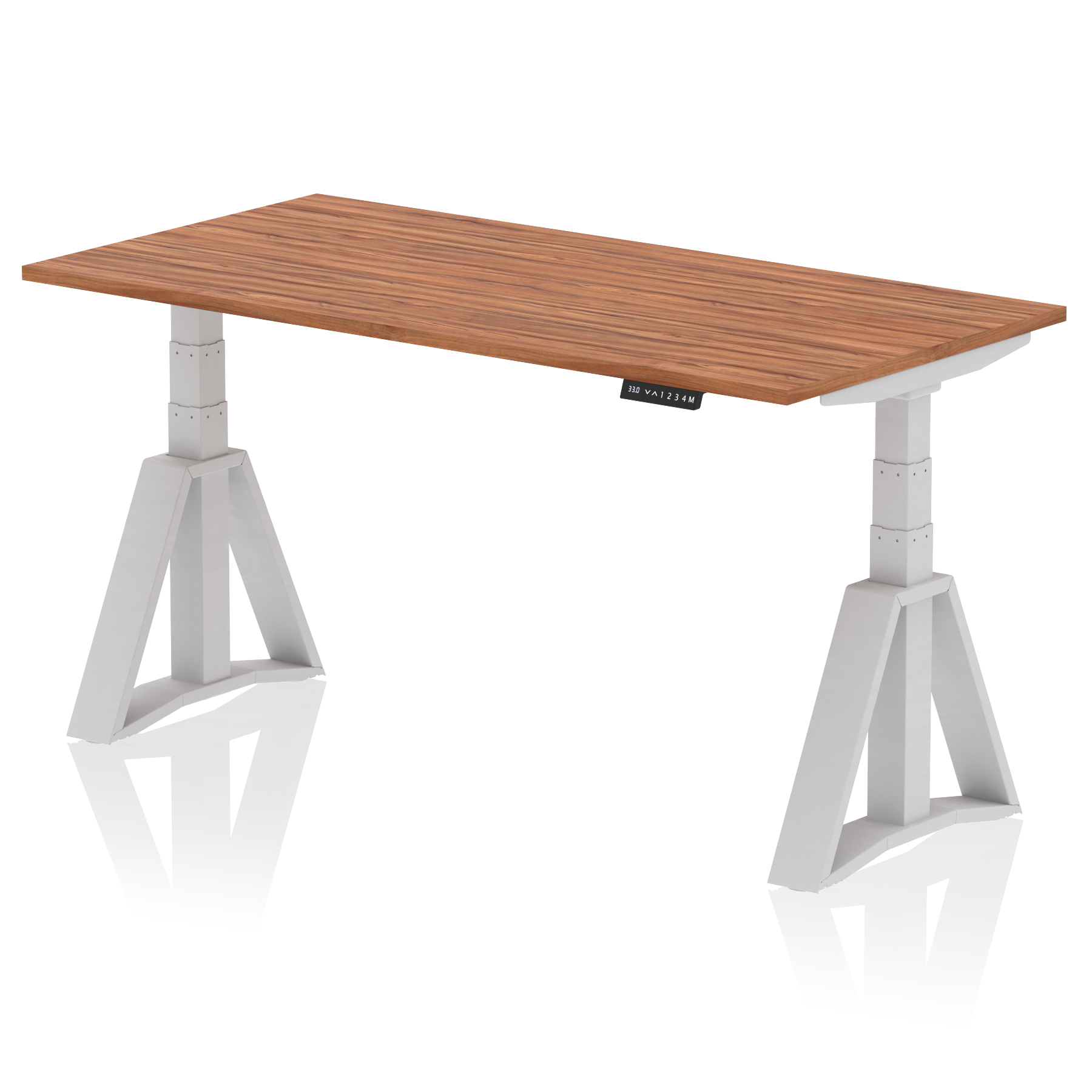 Walnut / Silver Frame