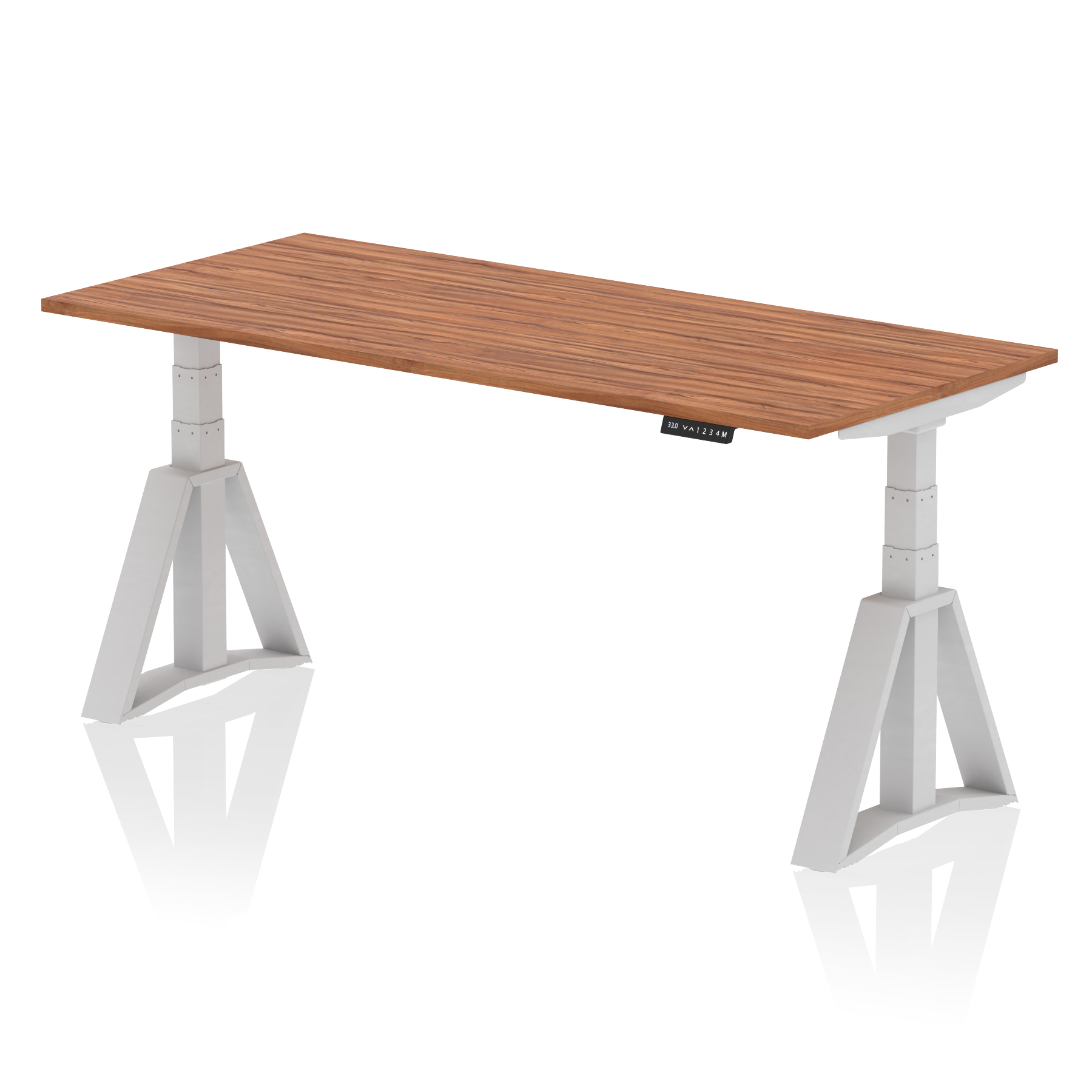 Walnut / Silver Frame