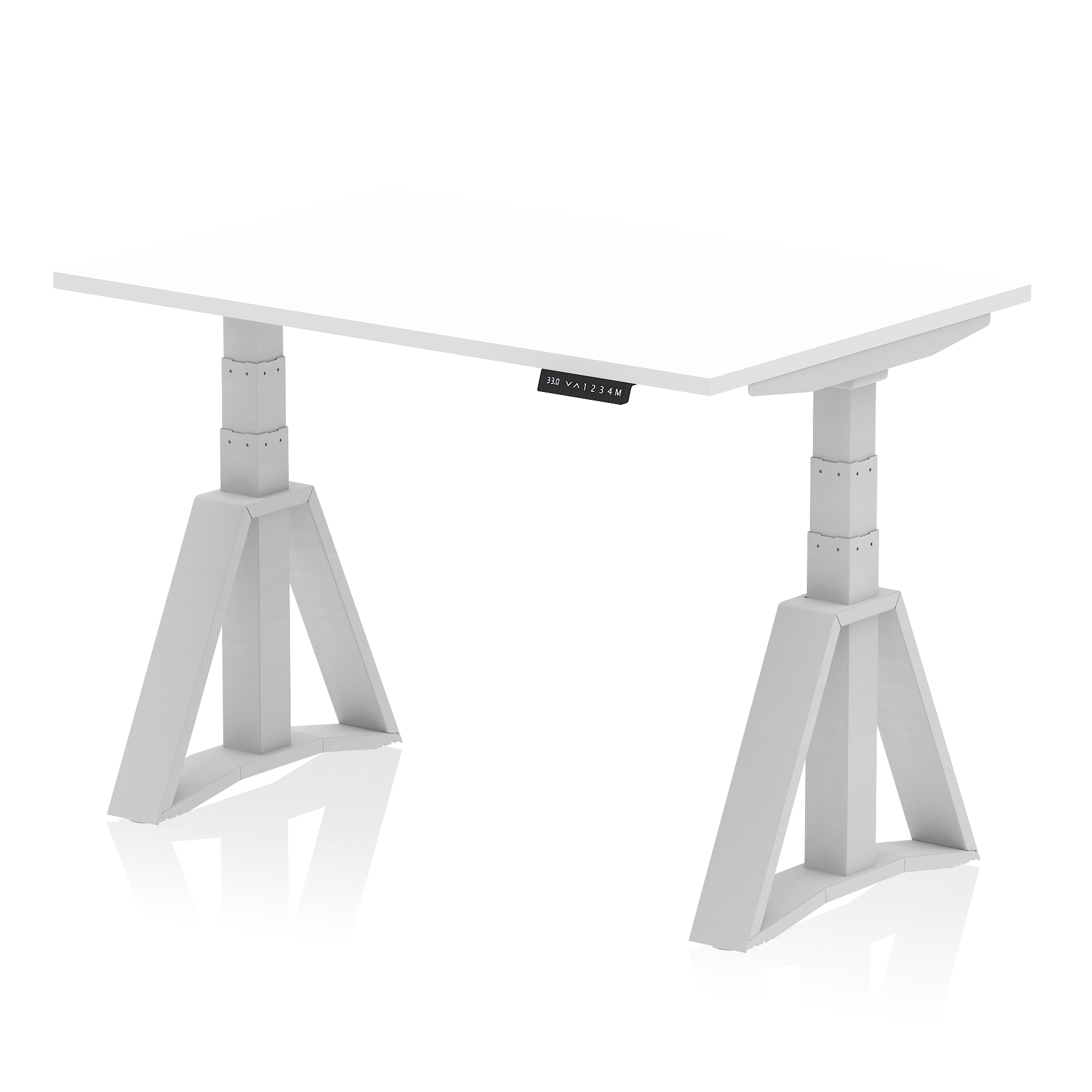 White / Silver Frame