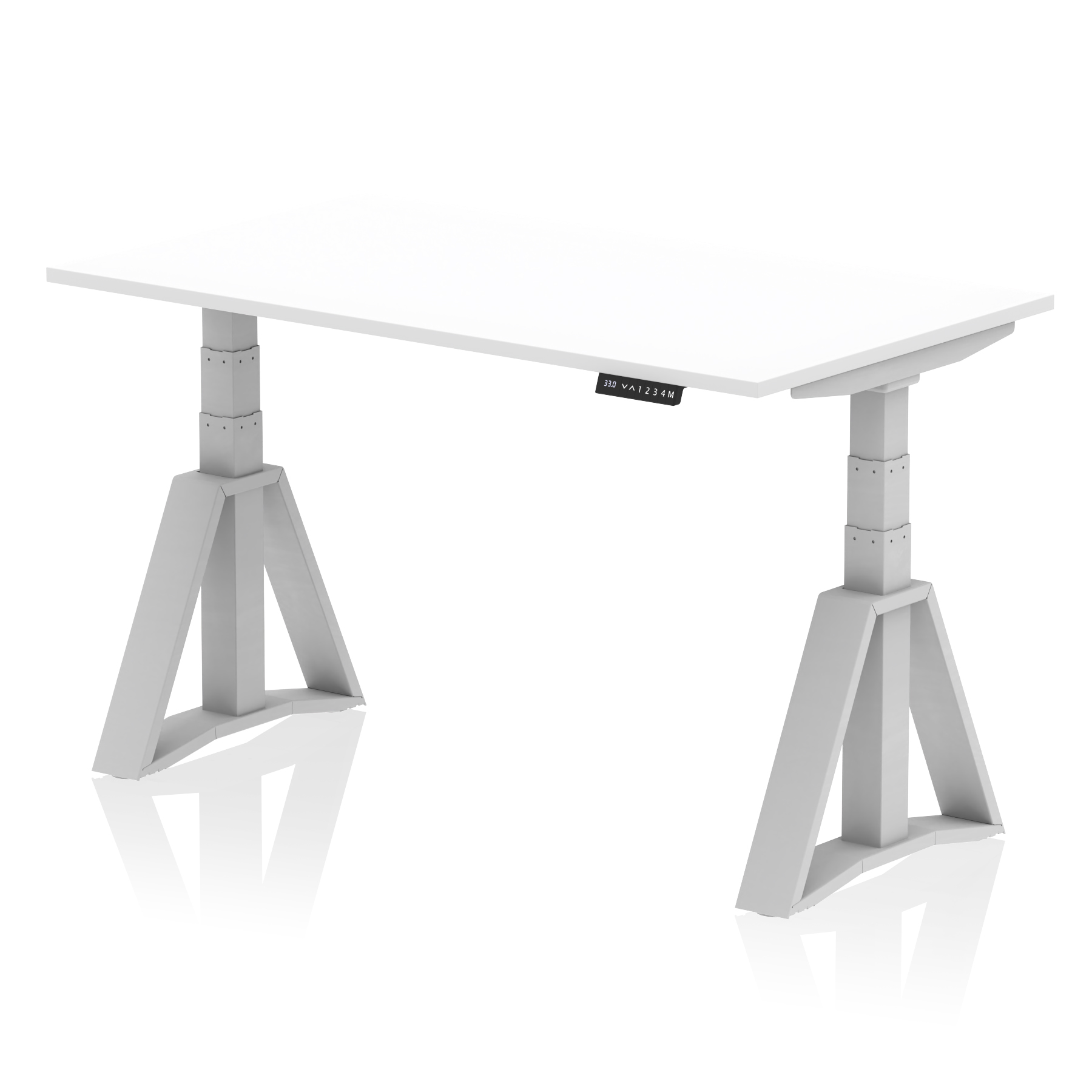 White / Silver Frame