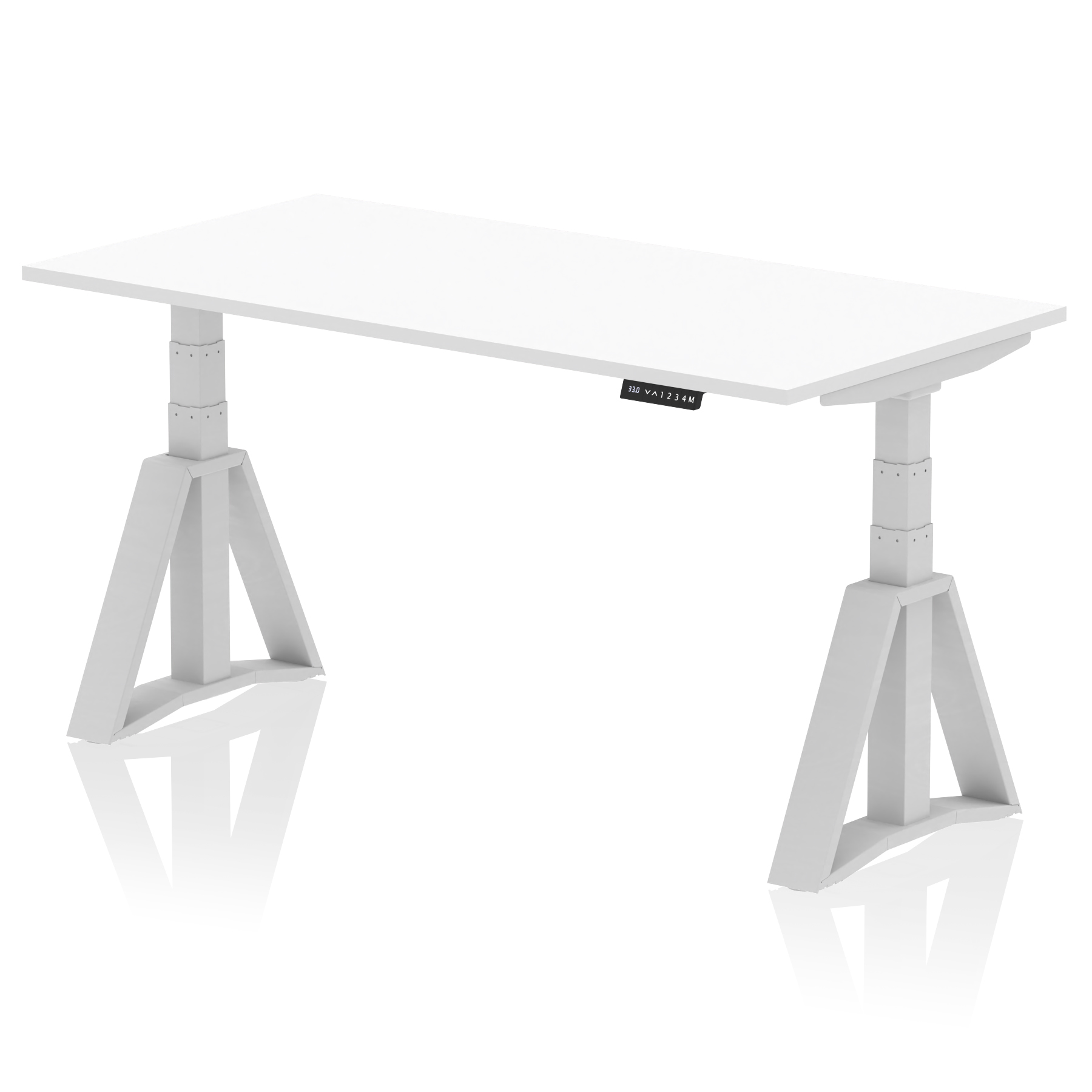 White / Silver Frame
