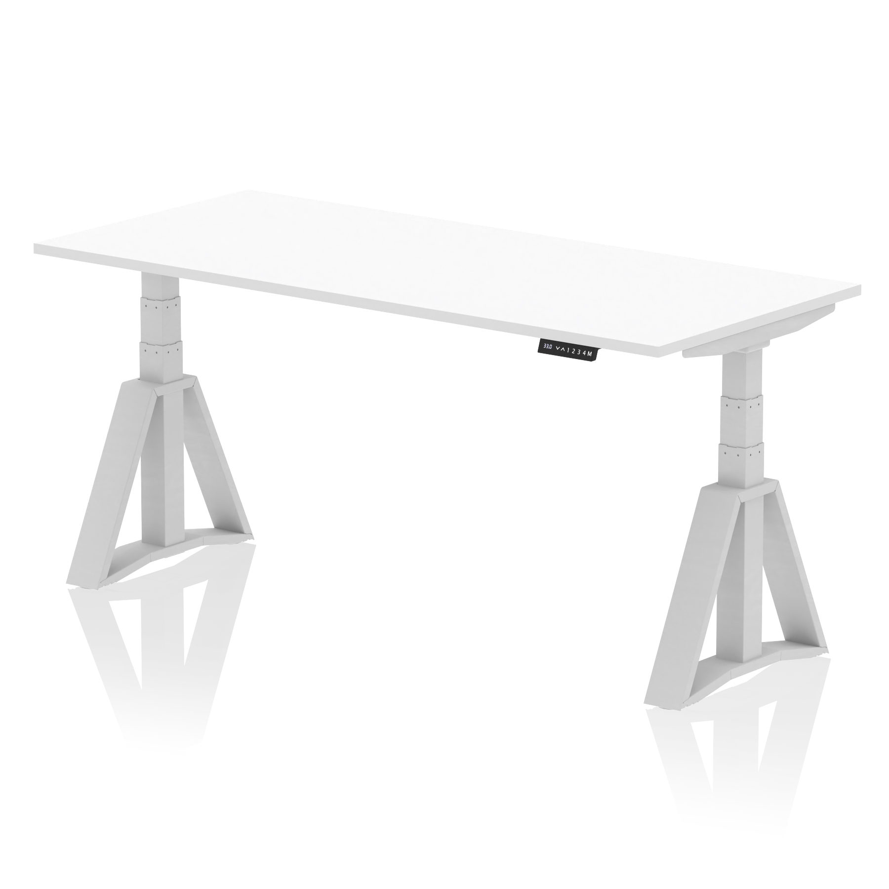 White / Silver Frame