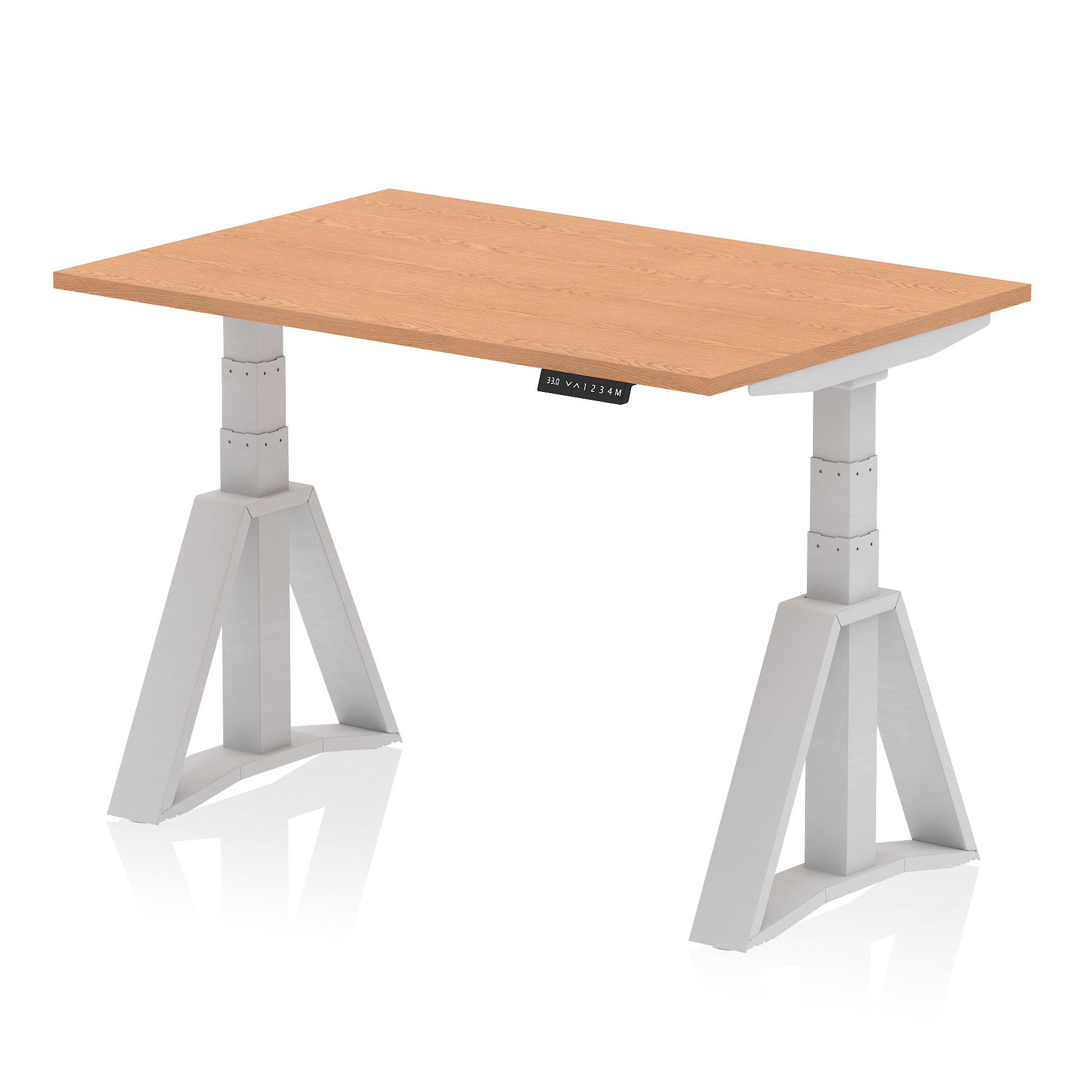 Oak / Silver Frame