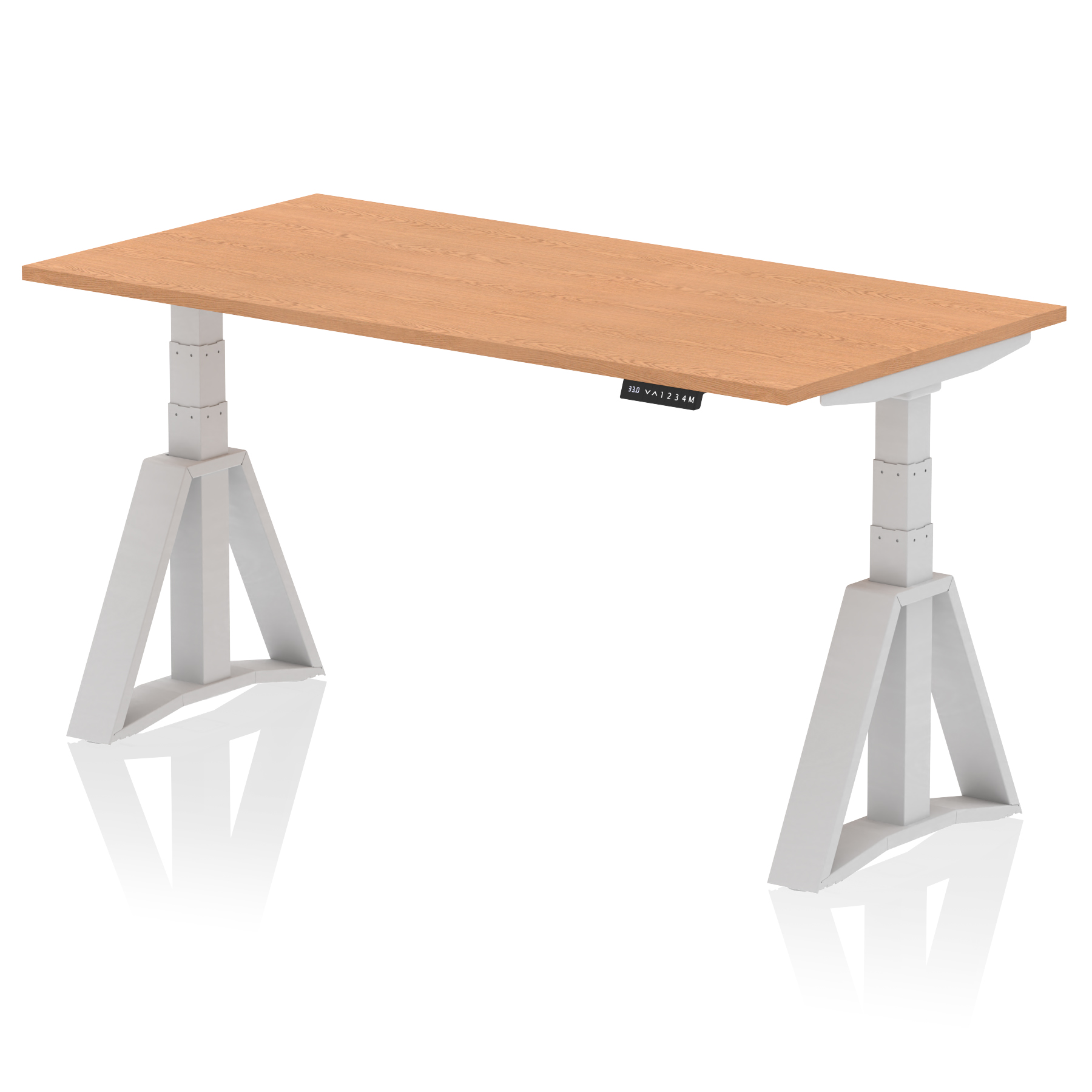 Oak / Silver Frame