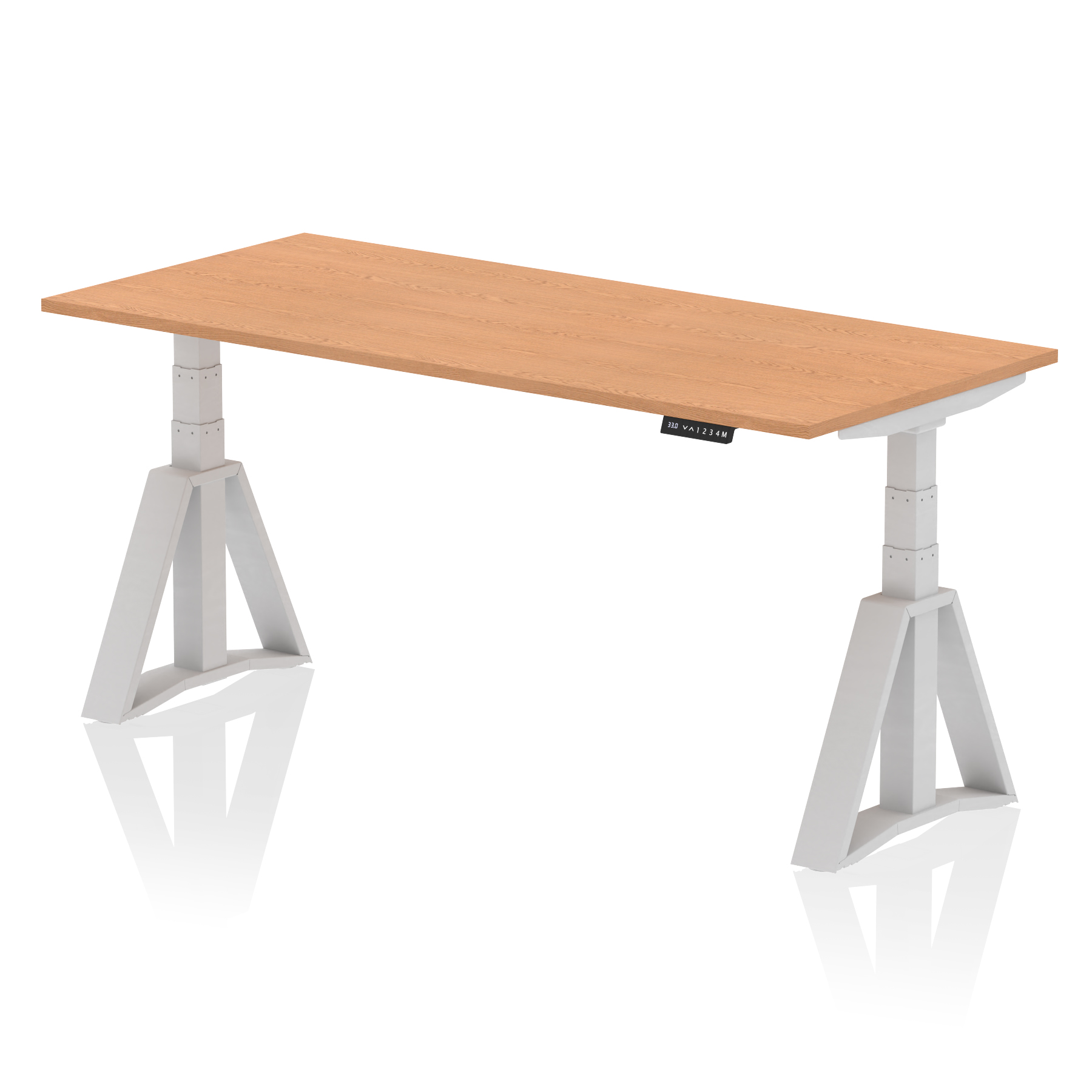 Oak / Silver Frame