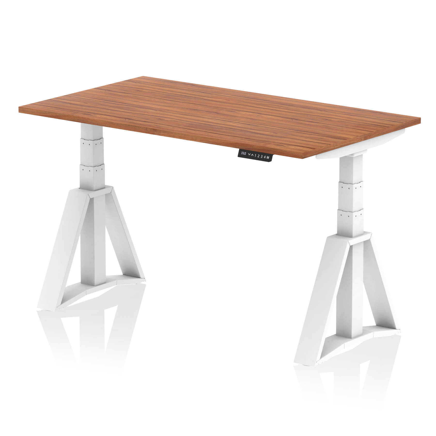Walnut / White Frame