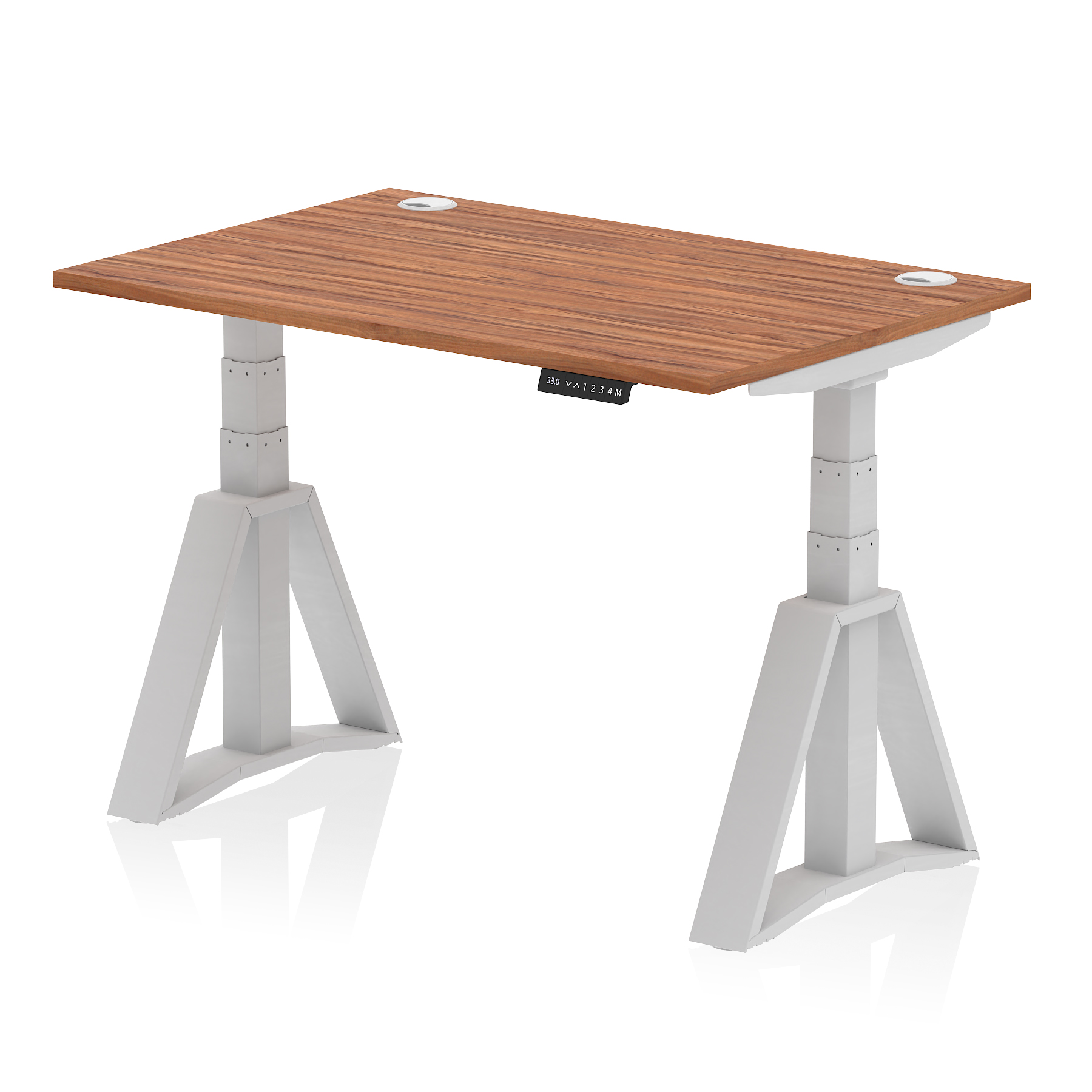 Walnut / Silver Frame