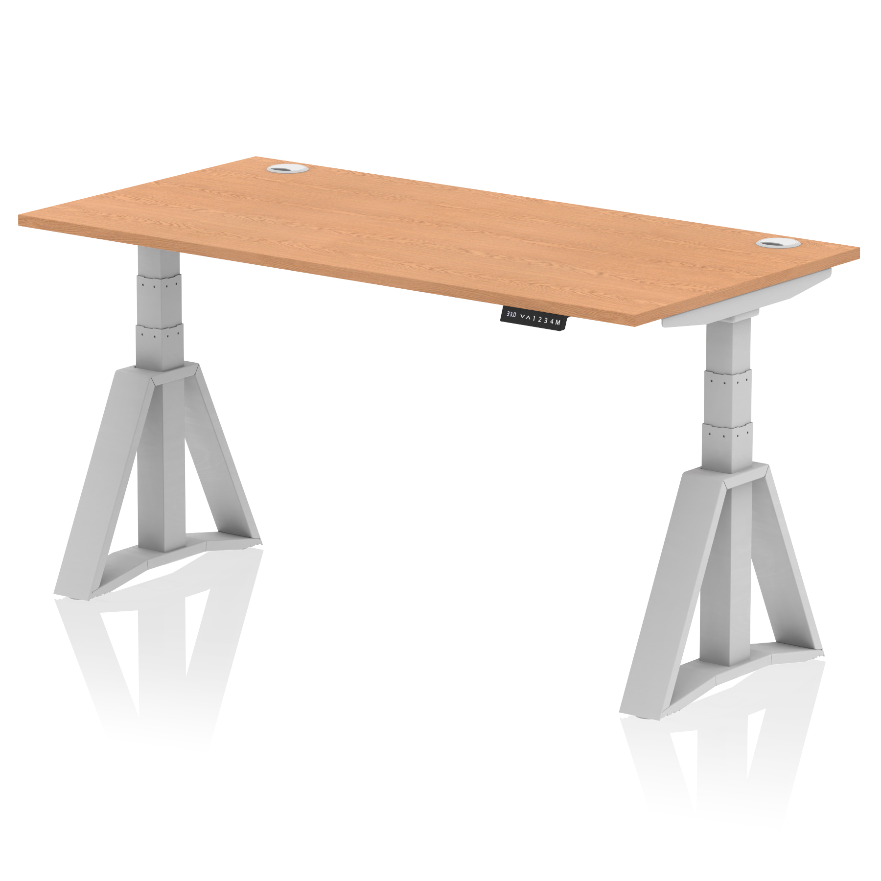 Oak / Silver Frame