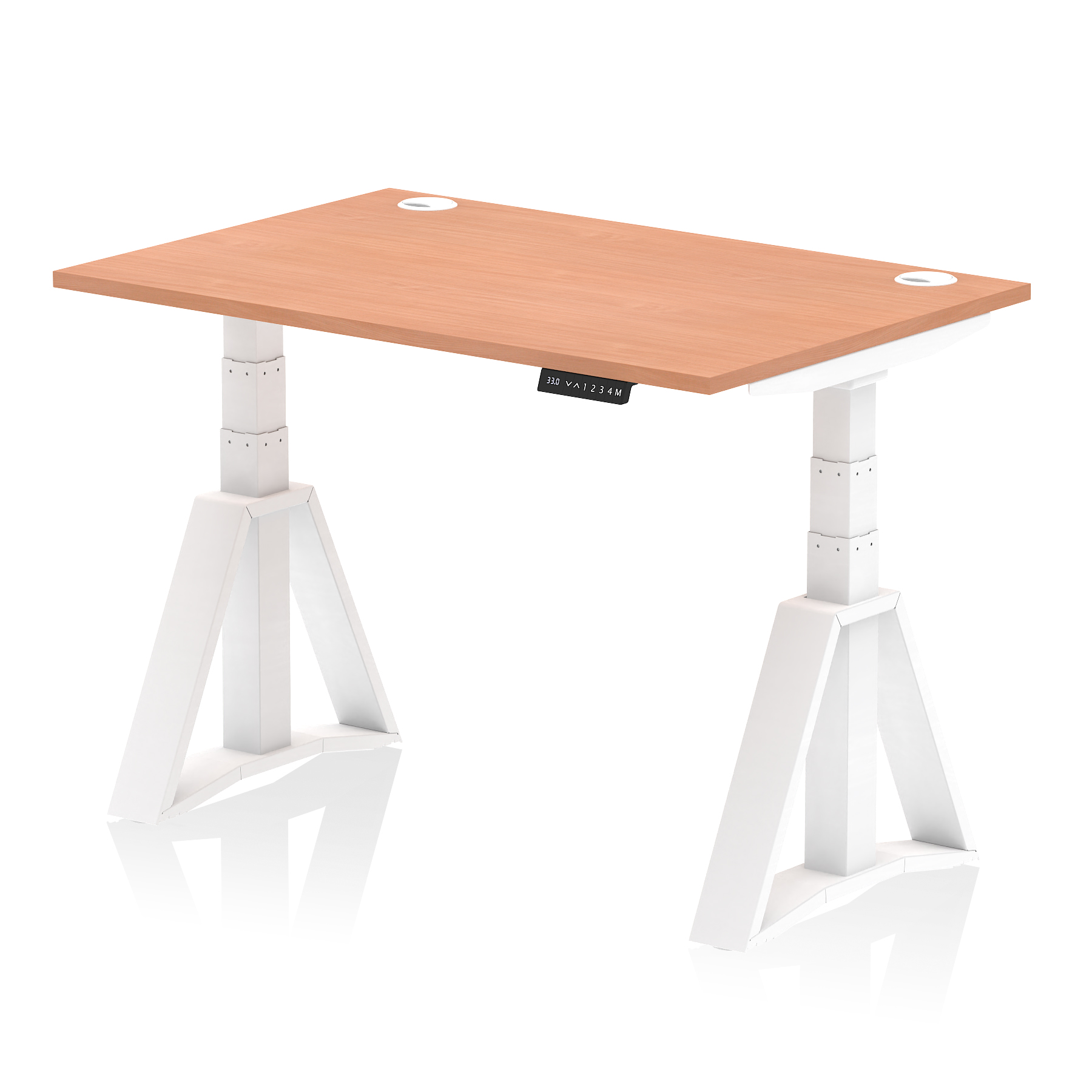 Beech / White Frame