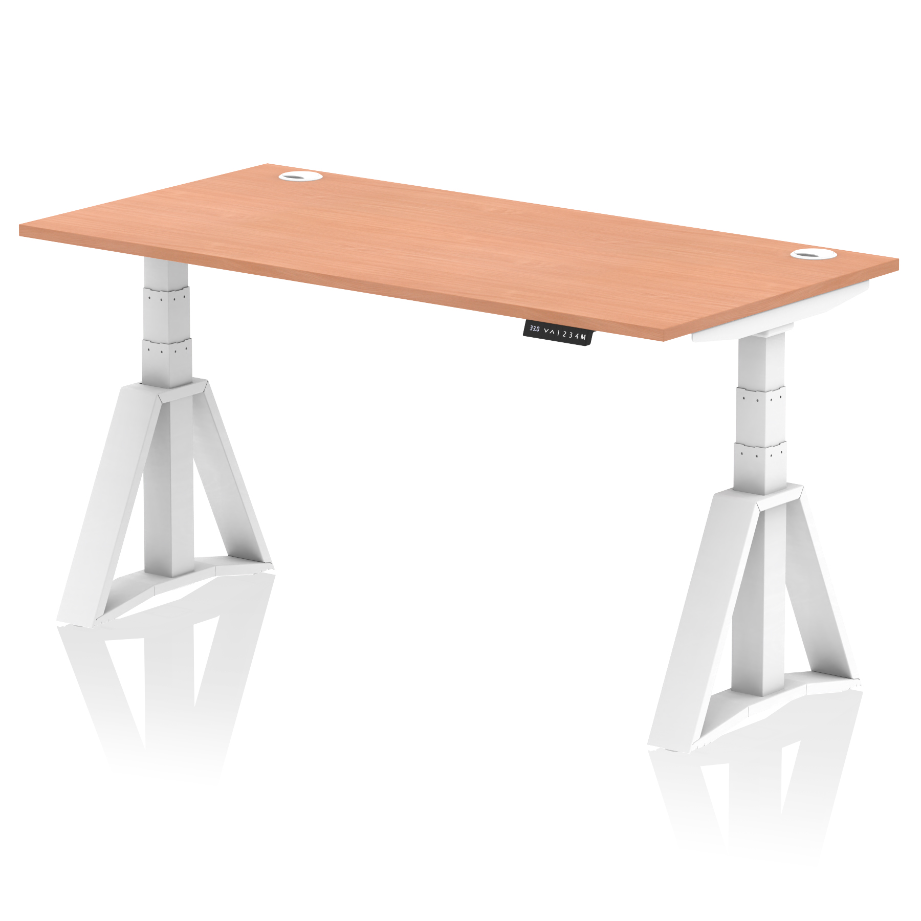 Beech / White Frame