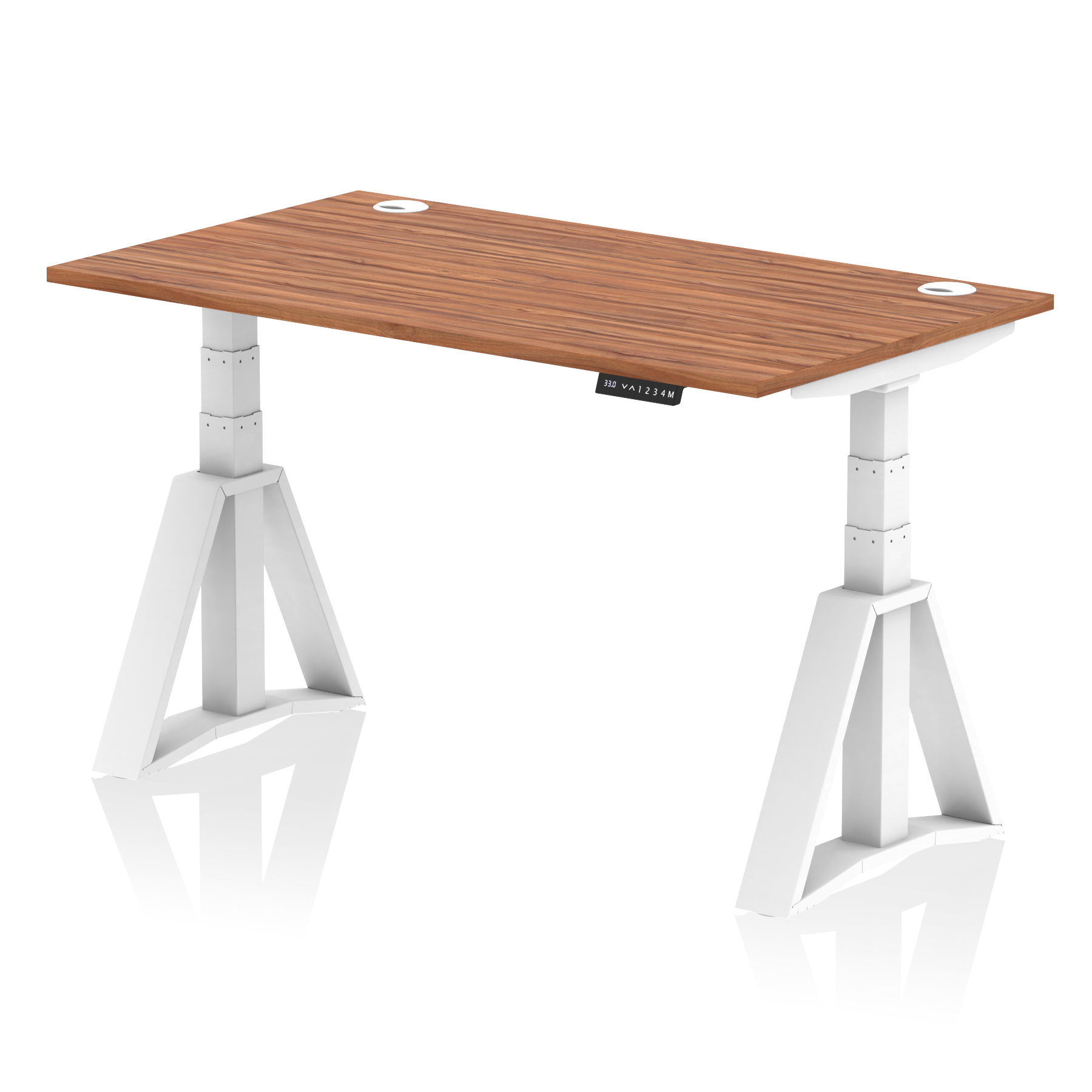 Walnut / White Frame