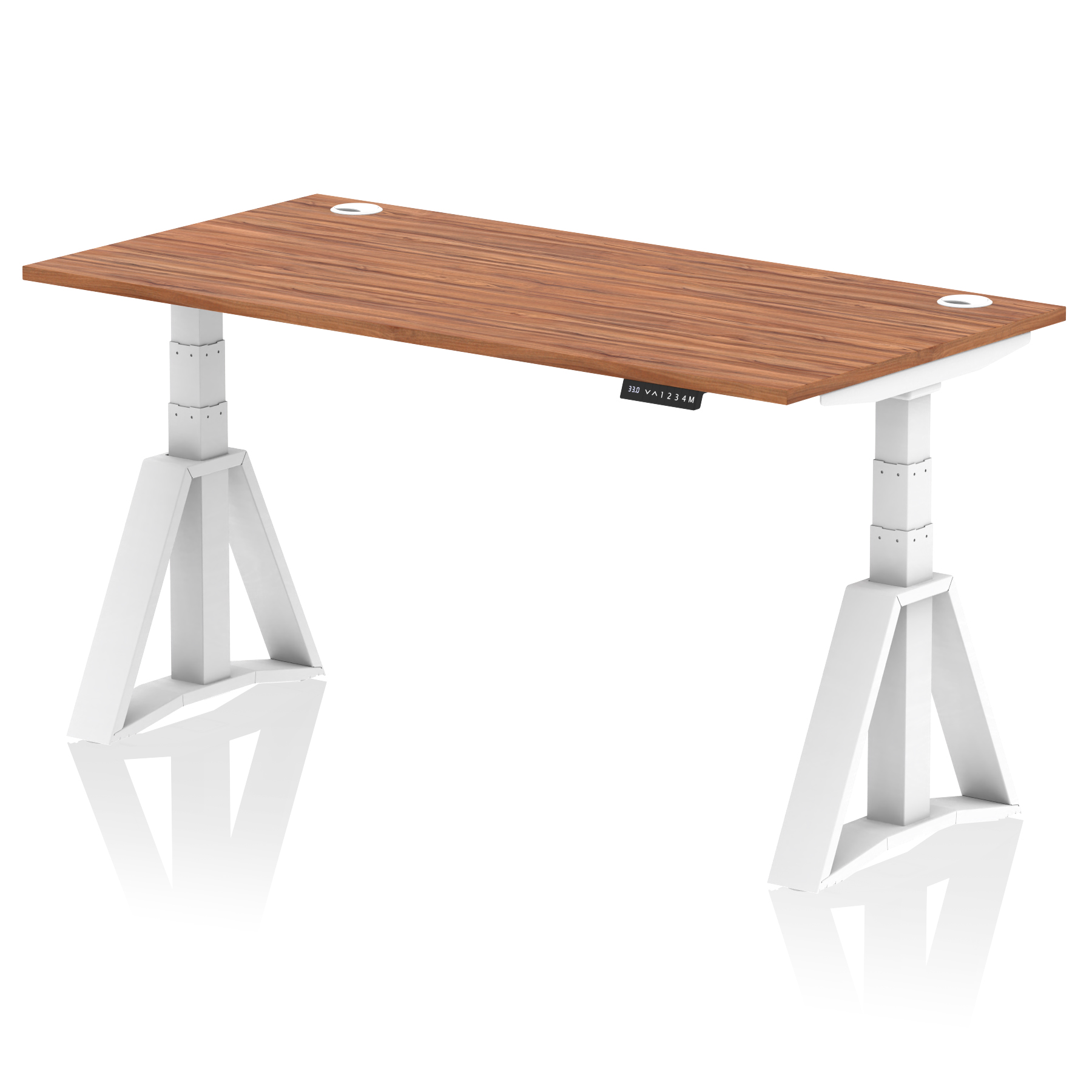 Walnut / White Frame