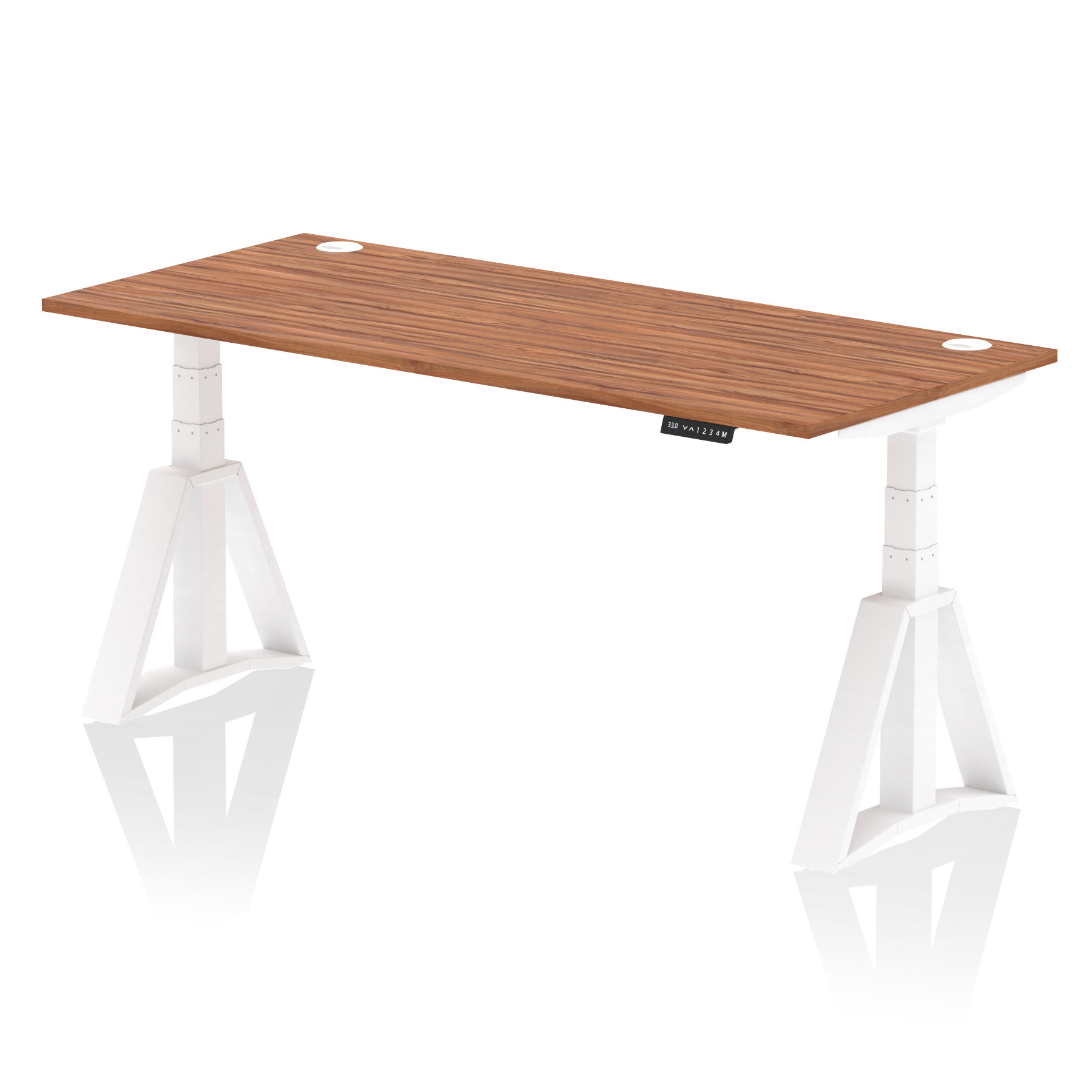 Walnut / White Frame