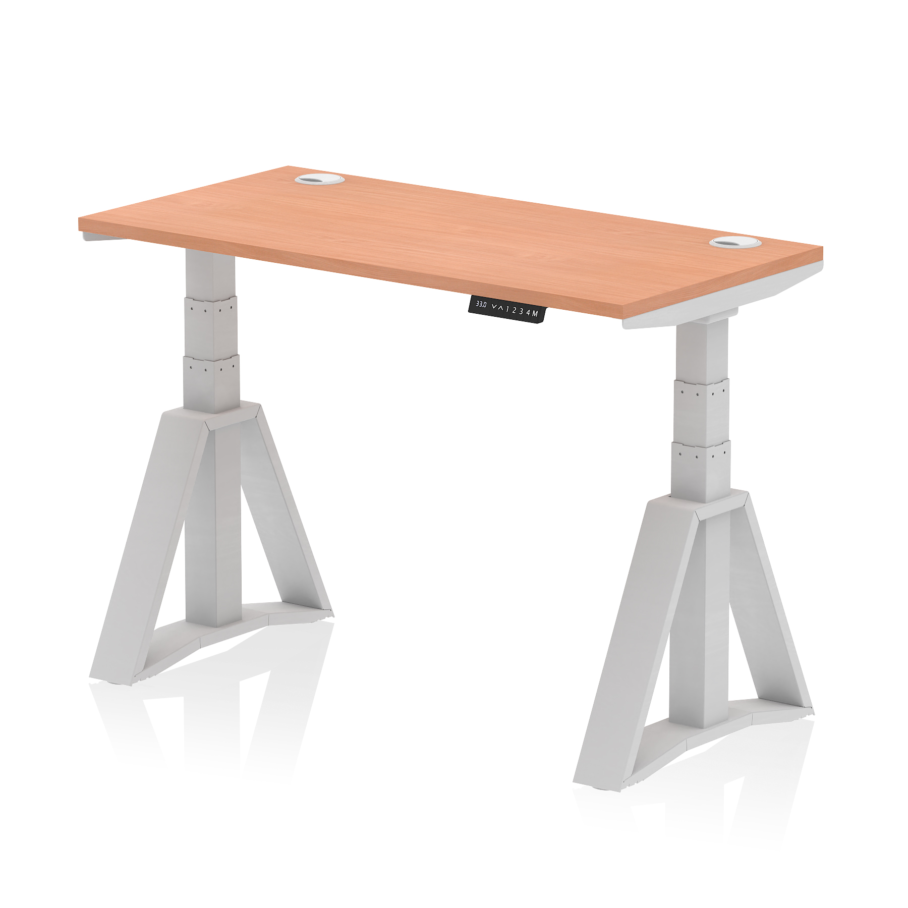 Beech / Silver Frame