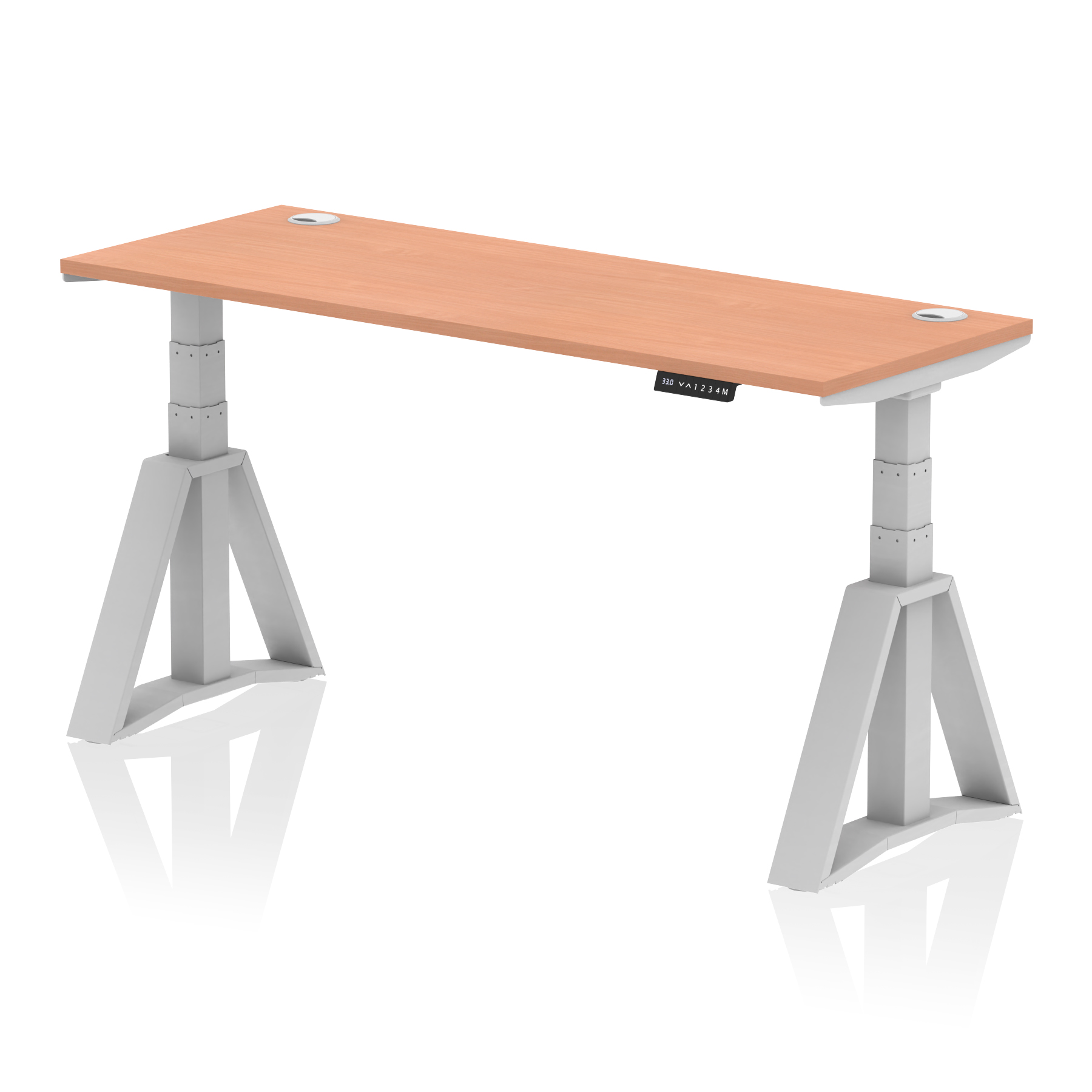 Beech / Silver Frame