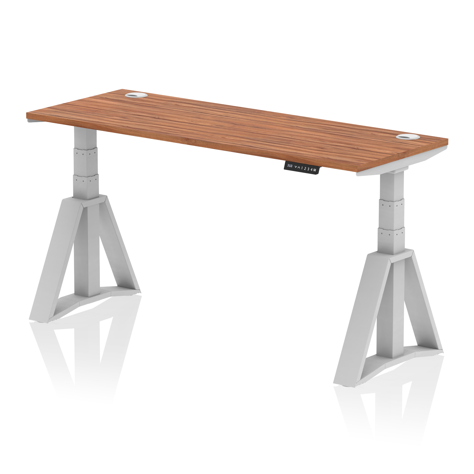 Walnut / Silver Frame