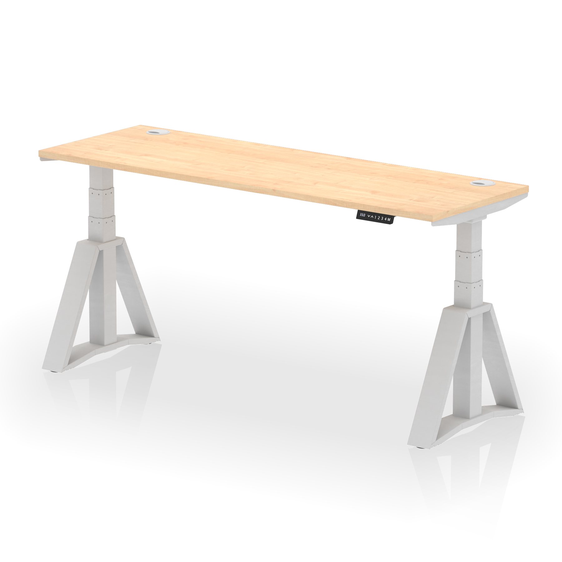 Maple / Silver Frame