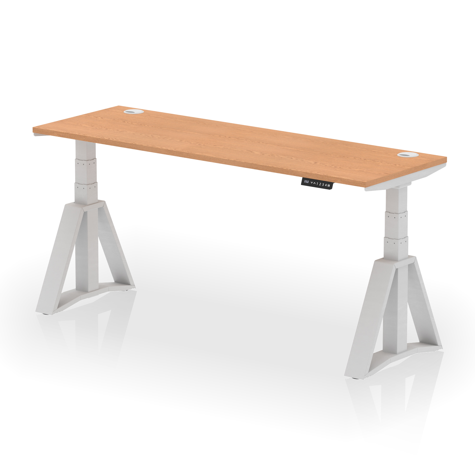 Oak / Silver Frame