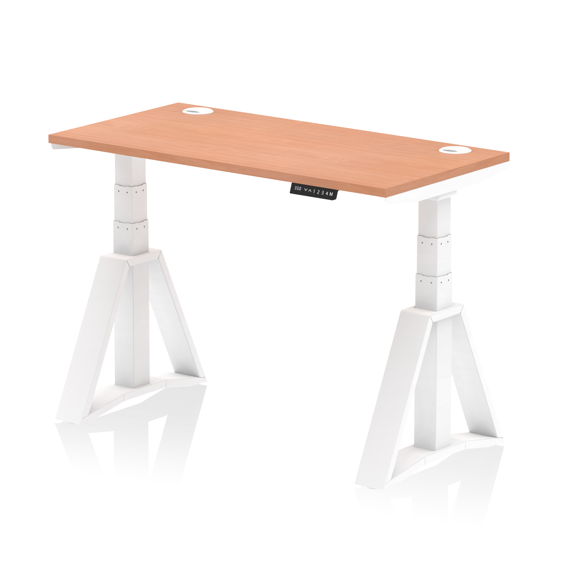 Beech / White Frame