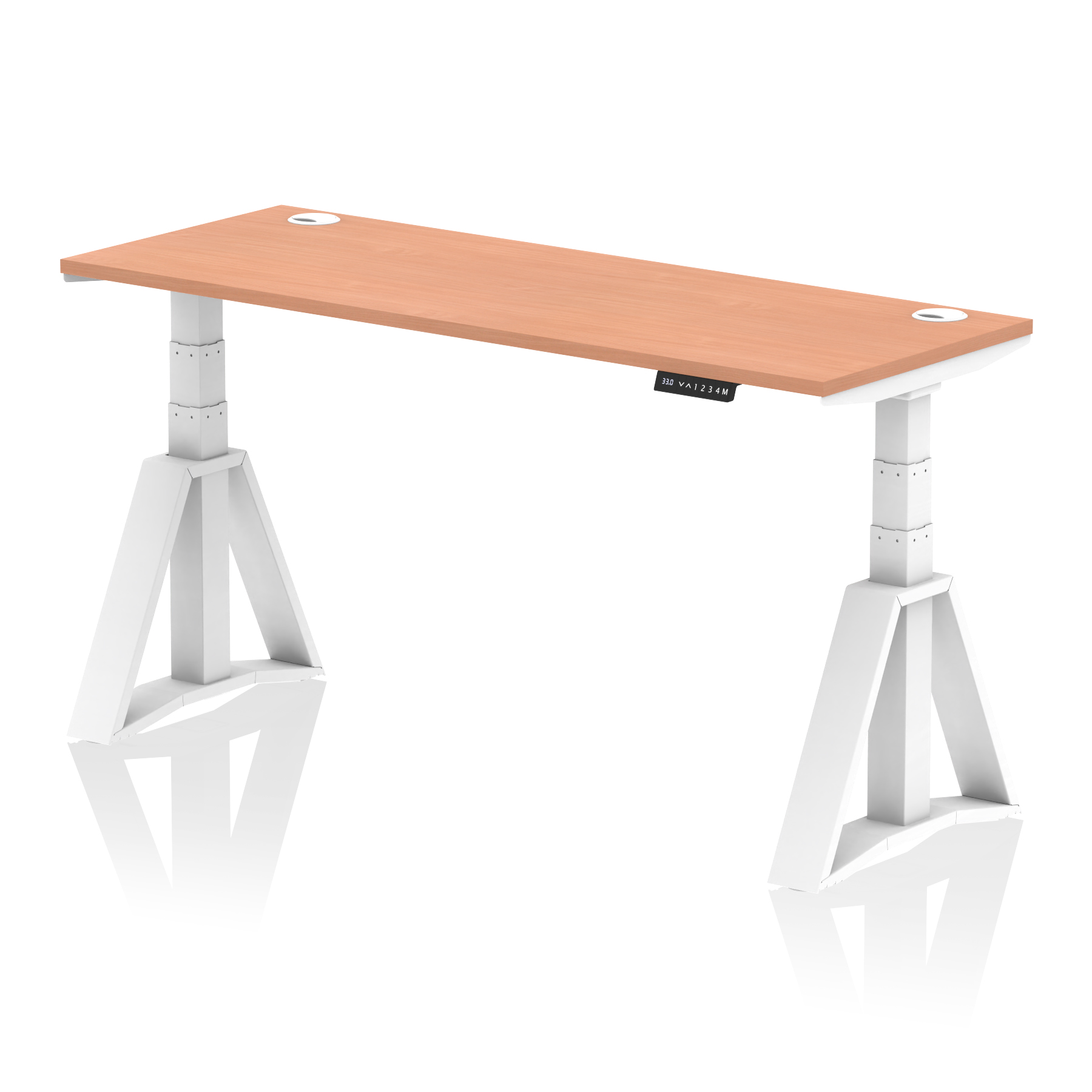 Beech / White Frame