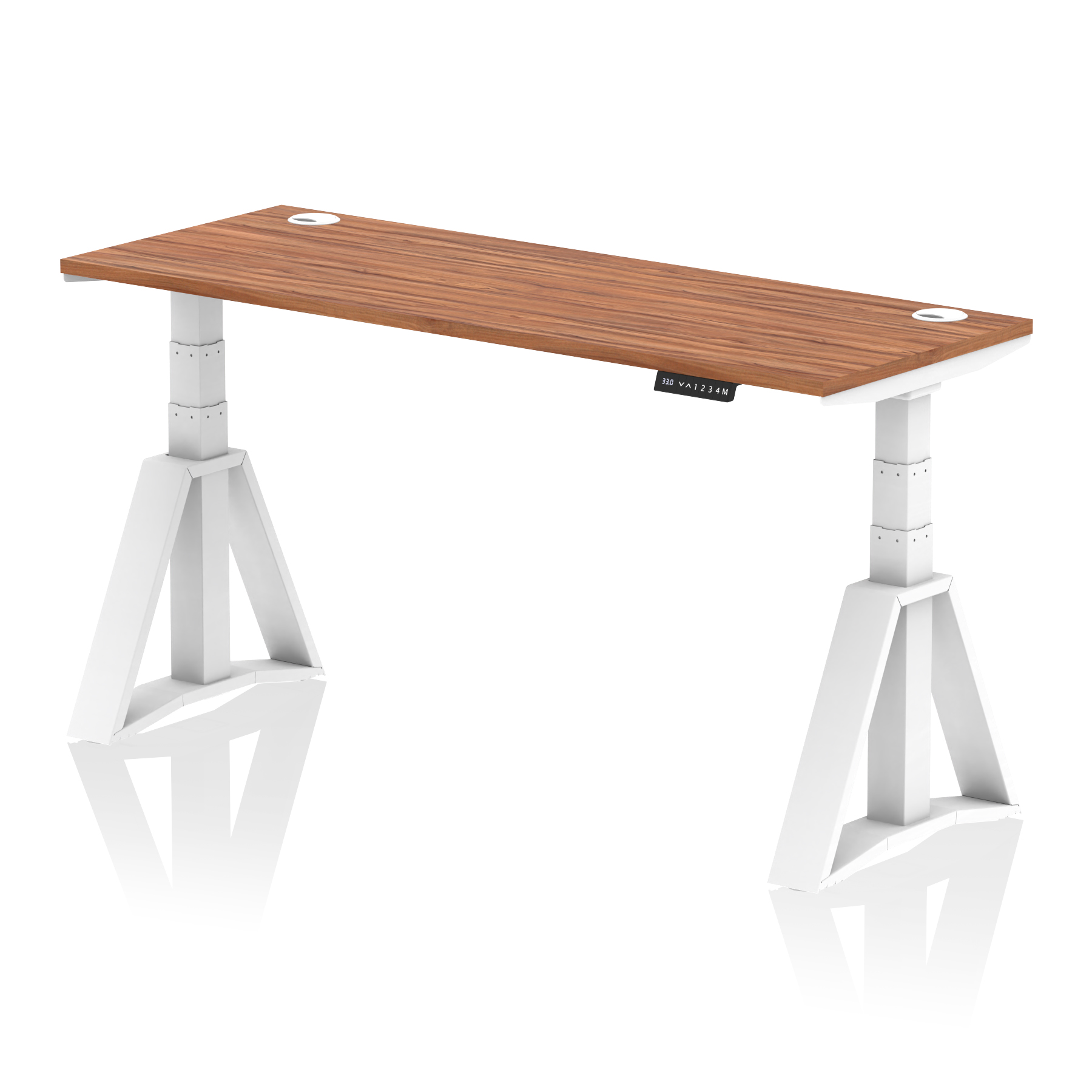 Walnut / White Frame