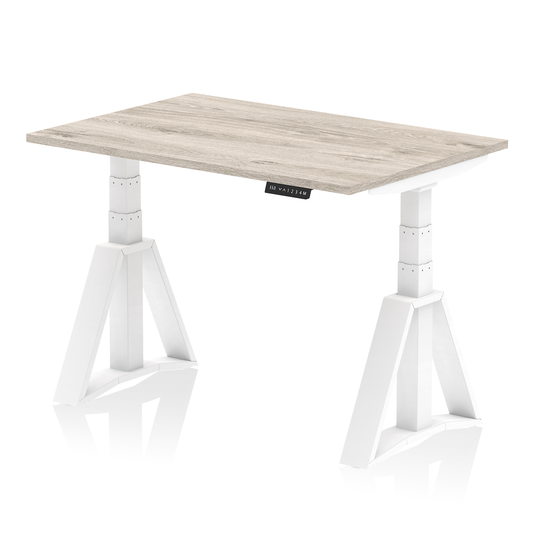 Grey Oak / White Frame