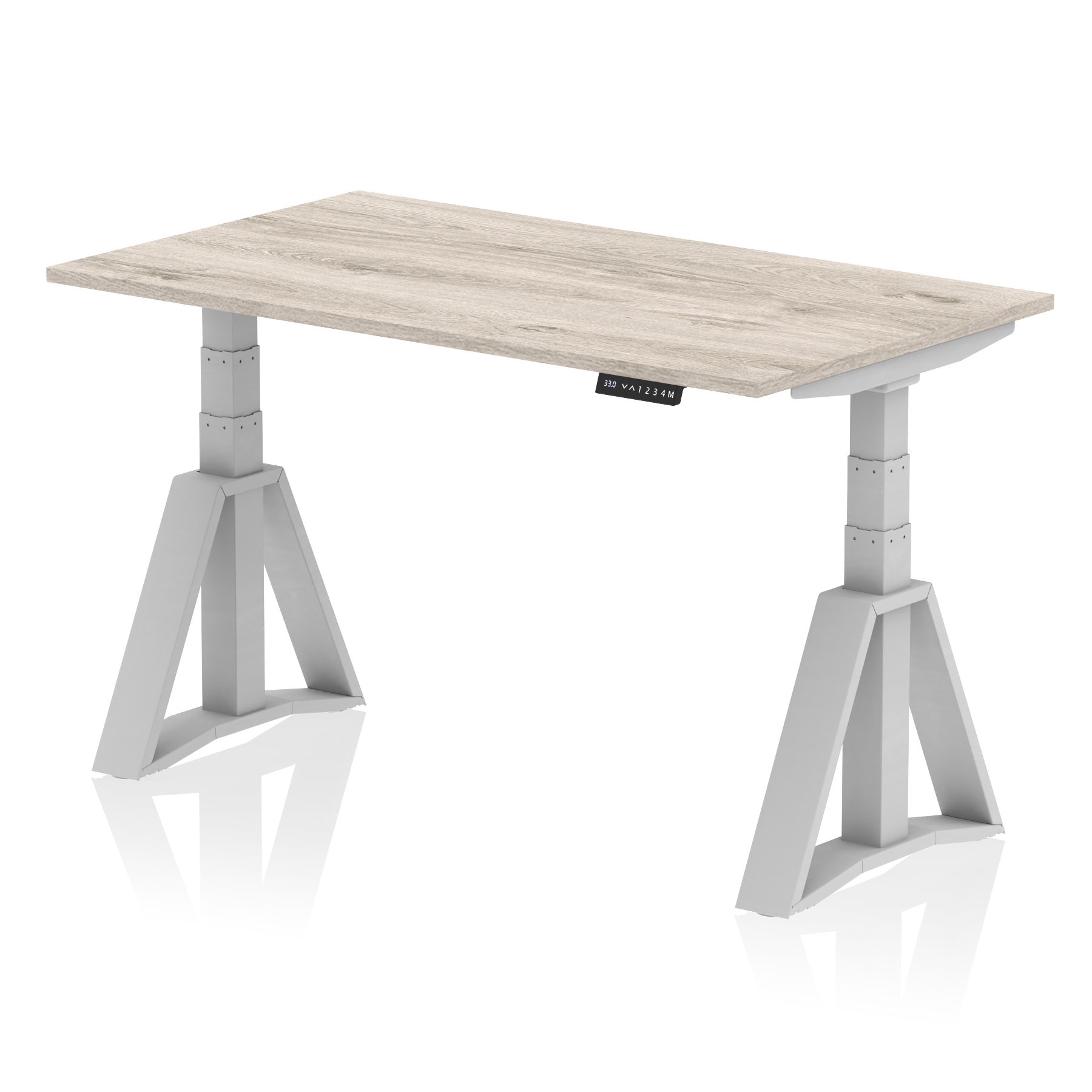 Grey Oak / Silver Frame