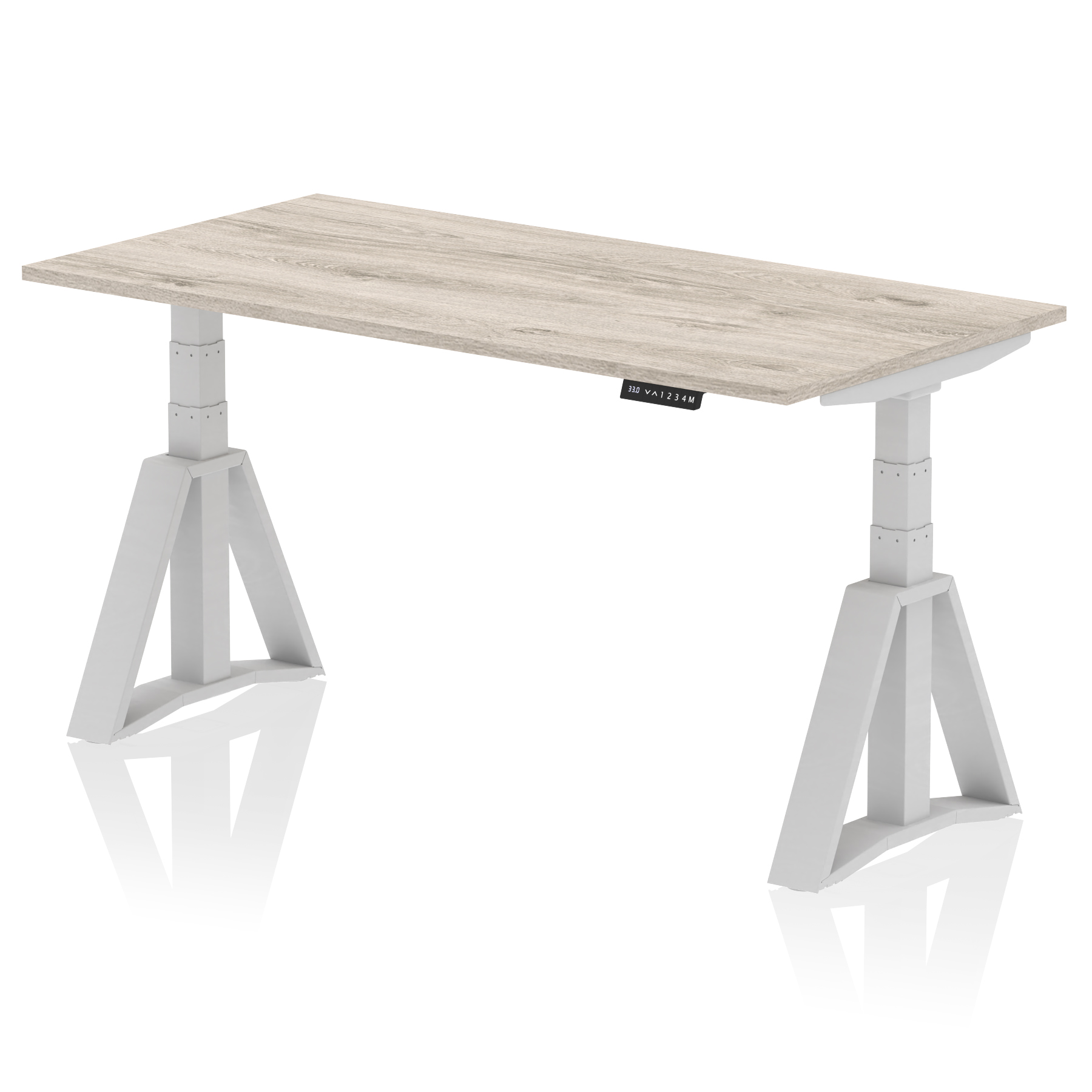 Grey Oak / Silver Frame