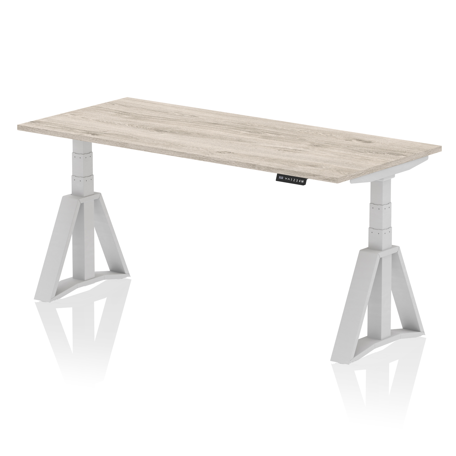 Grey Oak / Silver Frame