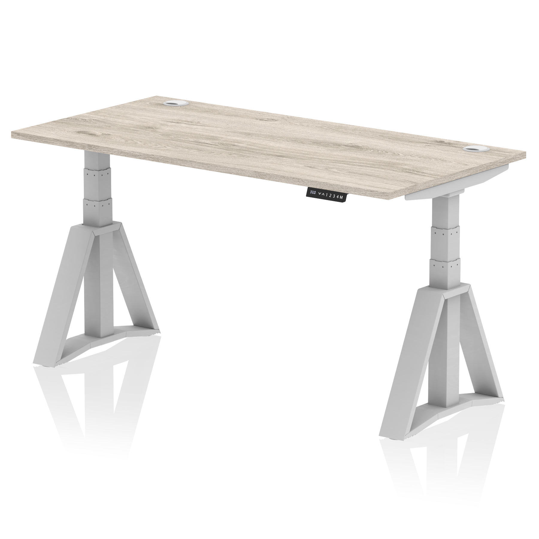 Grey Oak / Silver Frame