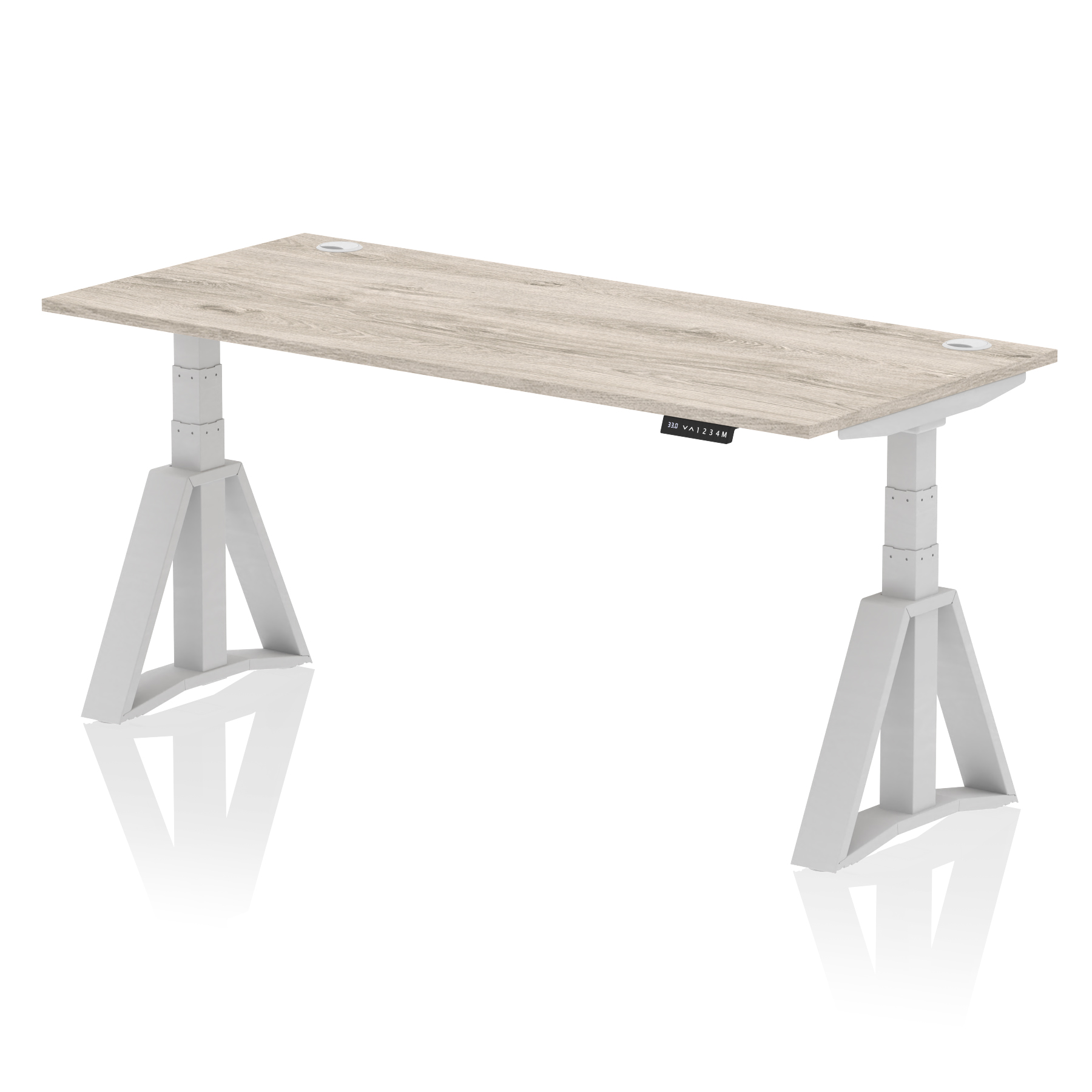Grey Oak / Silver Frame
